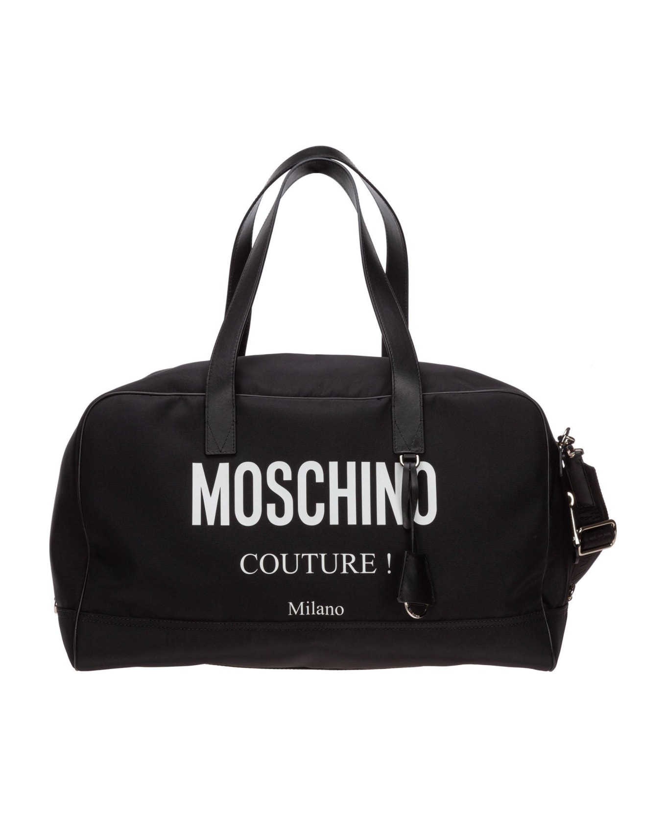 Moschino Logo Printed Duffle Bag - 2555 トラベルバッグ