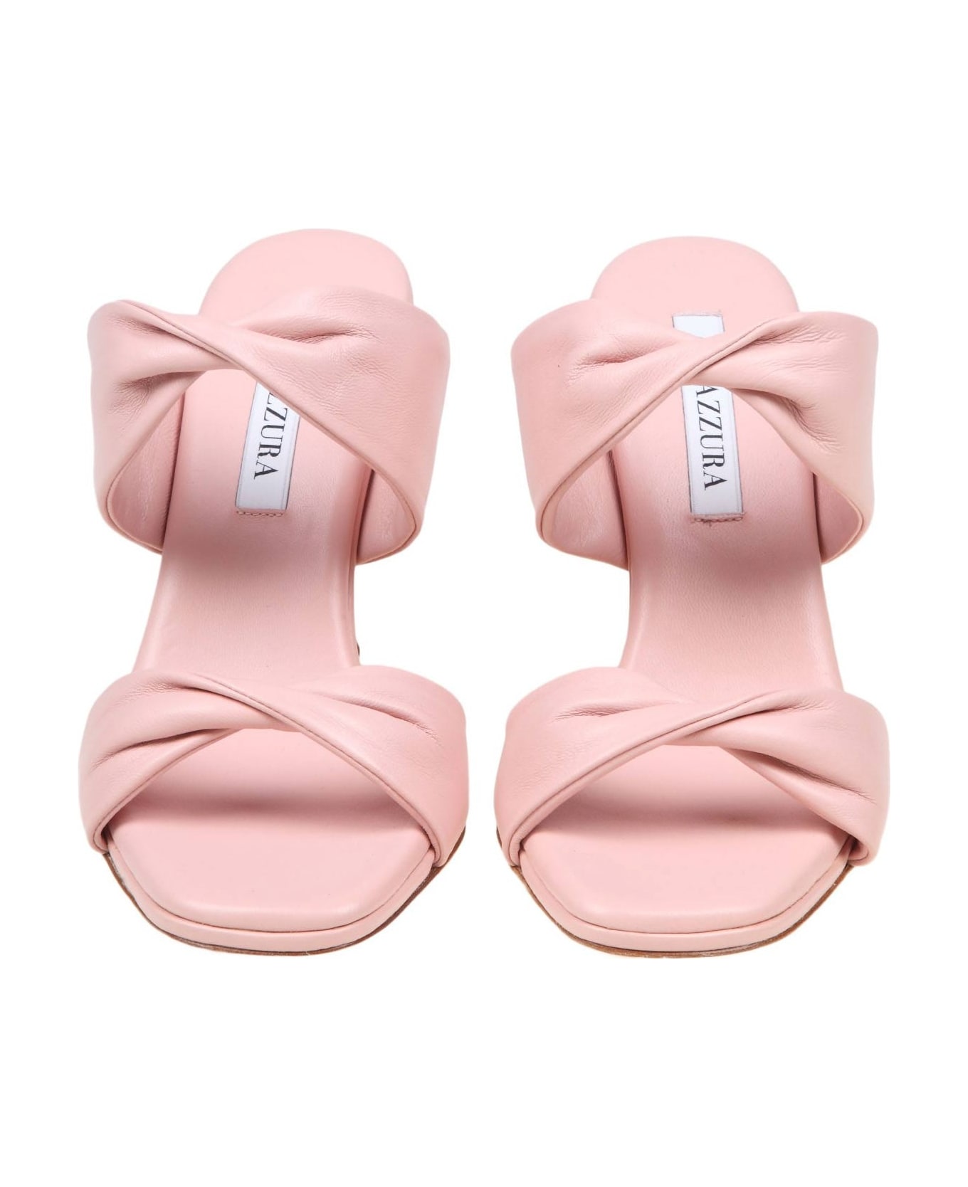 Aquazzura Twist 95 Sandal In Pink Leather - PINK サンダル