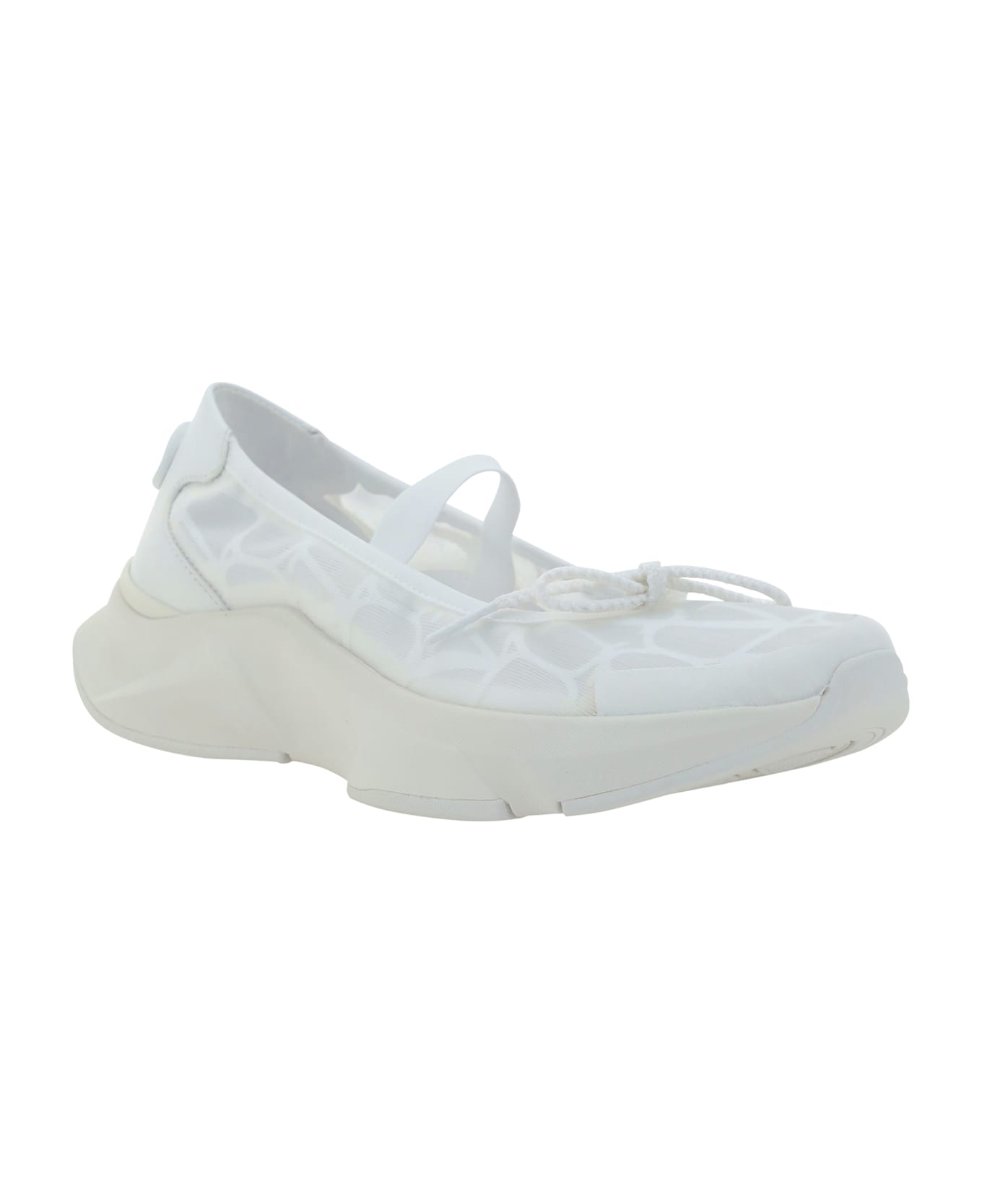 Valentino Garavani Ballerinas - Trasparente-bianco/bianco/bianco