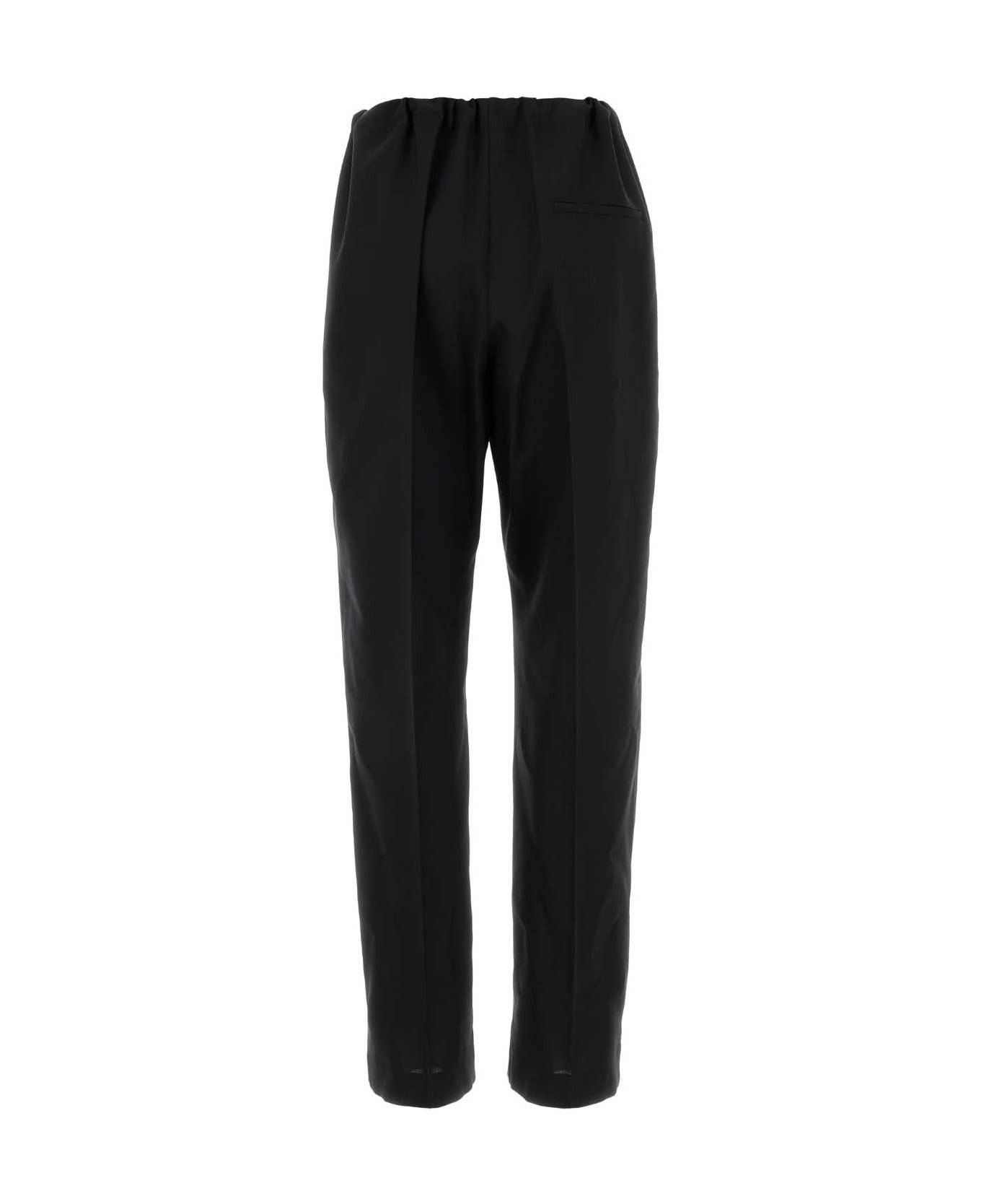 Khaite Black Wool Pant - BLACK