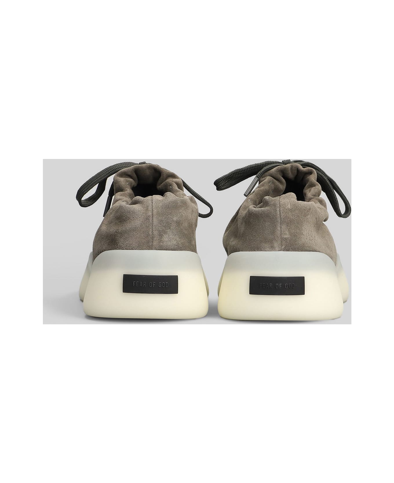 Fear of God Tented Moc Sneakers In Grey Suede - grey