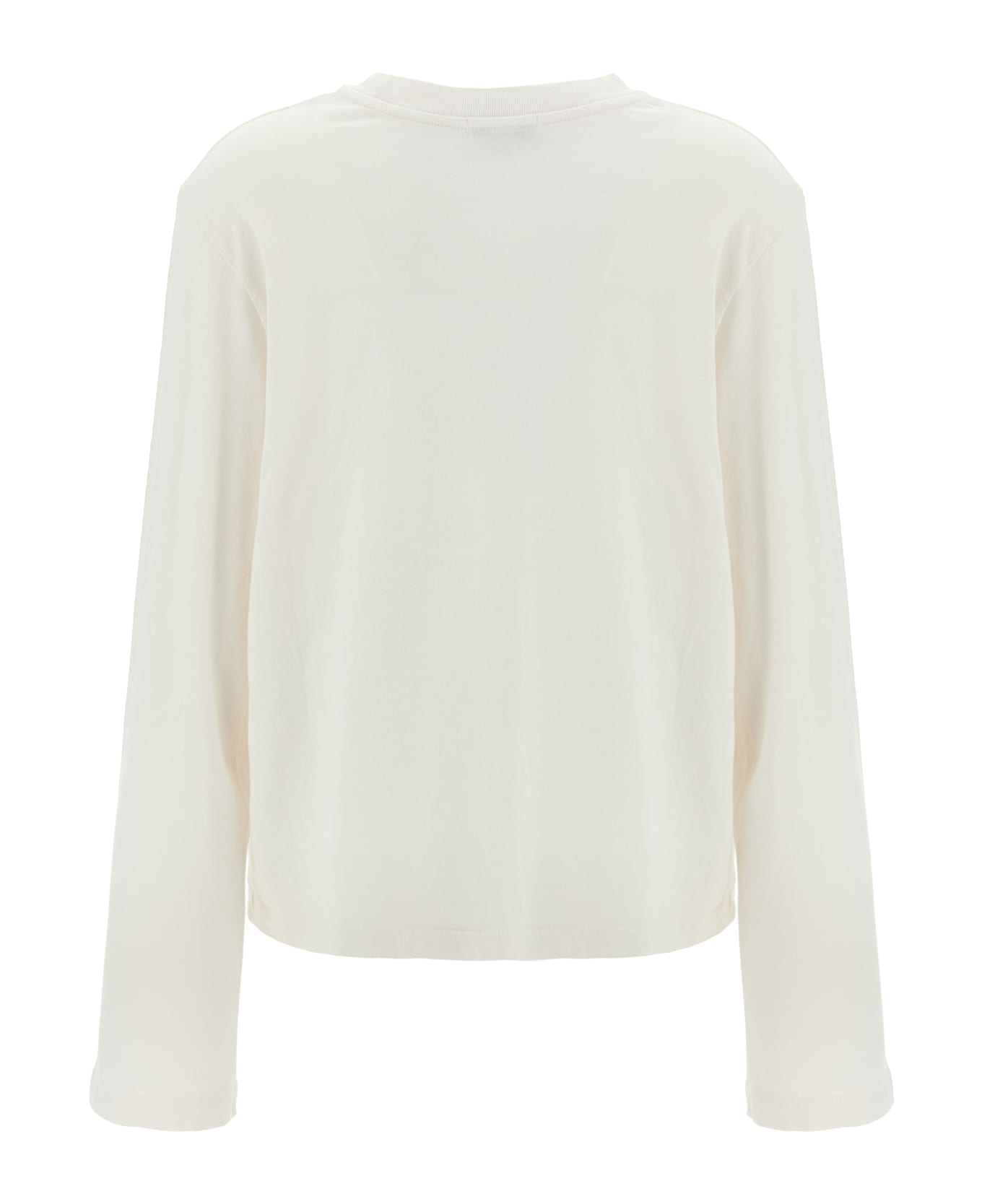 【送料&関税込】AGOLDE runa White Crewneck T-shirt With Drop AGOLDE 'runa' T-shirt | italist