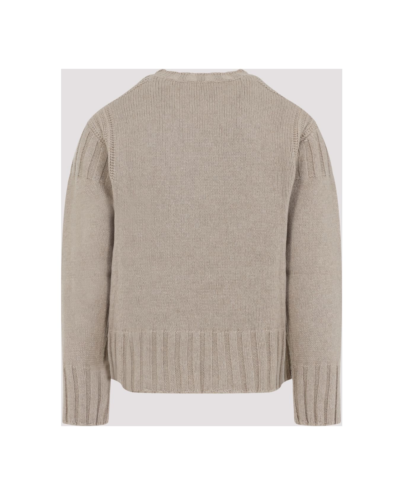 Jil Sander Long Sleeves Cn Sweater - Sand Stone