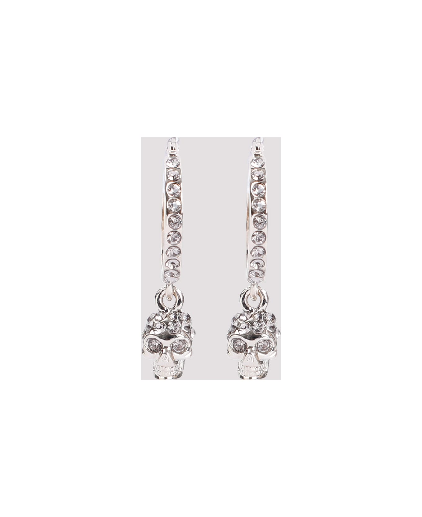 Alexander McQueen Creole Mini Earrings - Greige