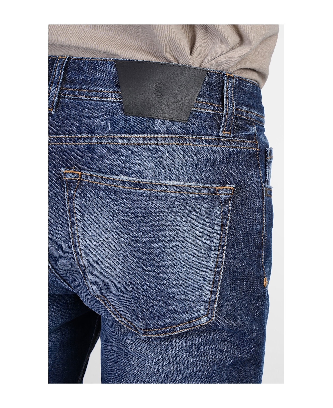 Salvatore Santoro Jeans In Blue Denim - blue