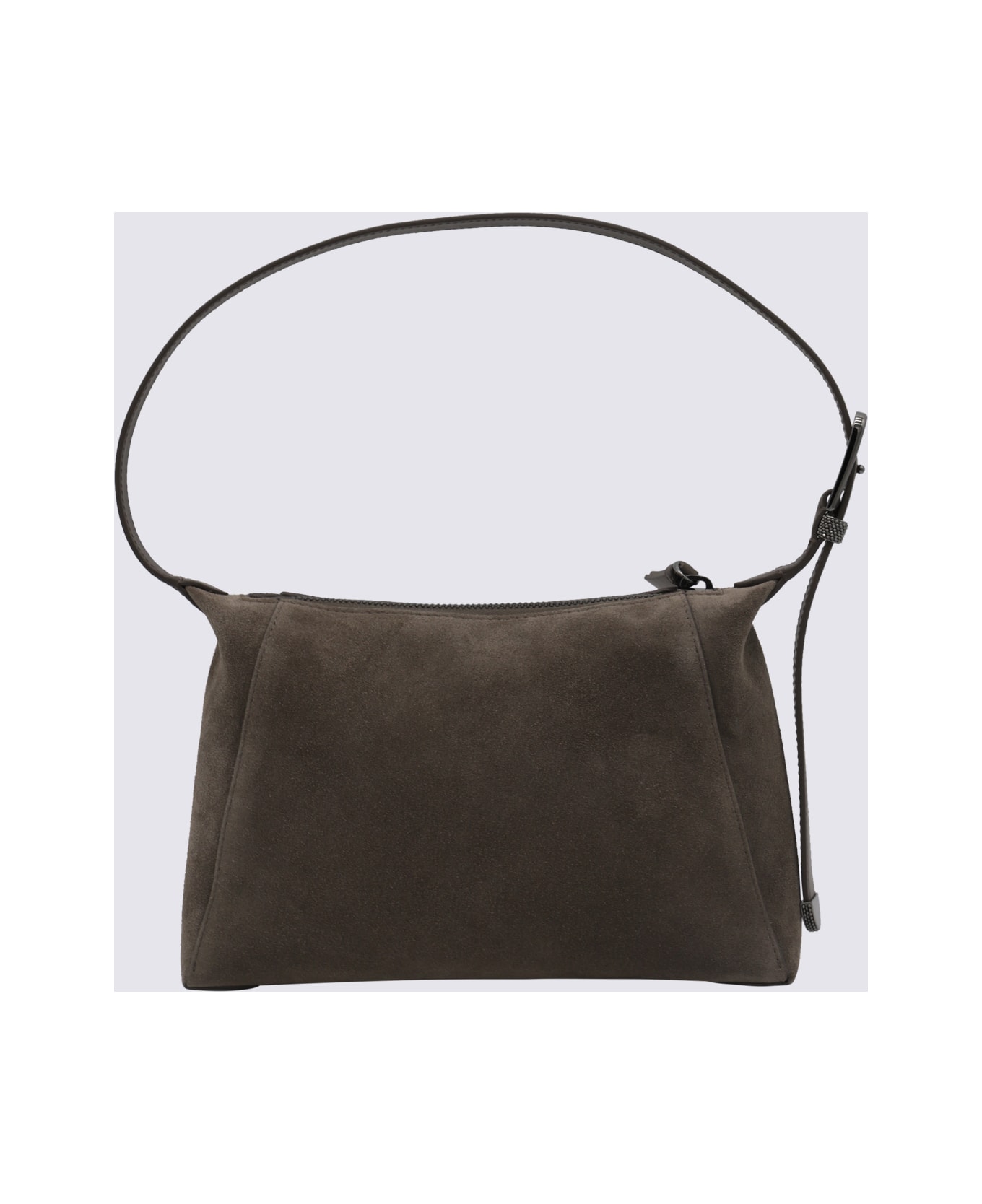 Brunello Cucinelli Brown Leather Shoulder Bag - TAIGA