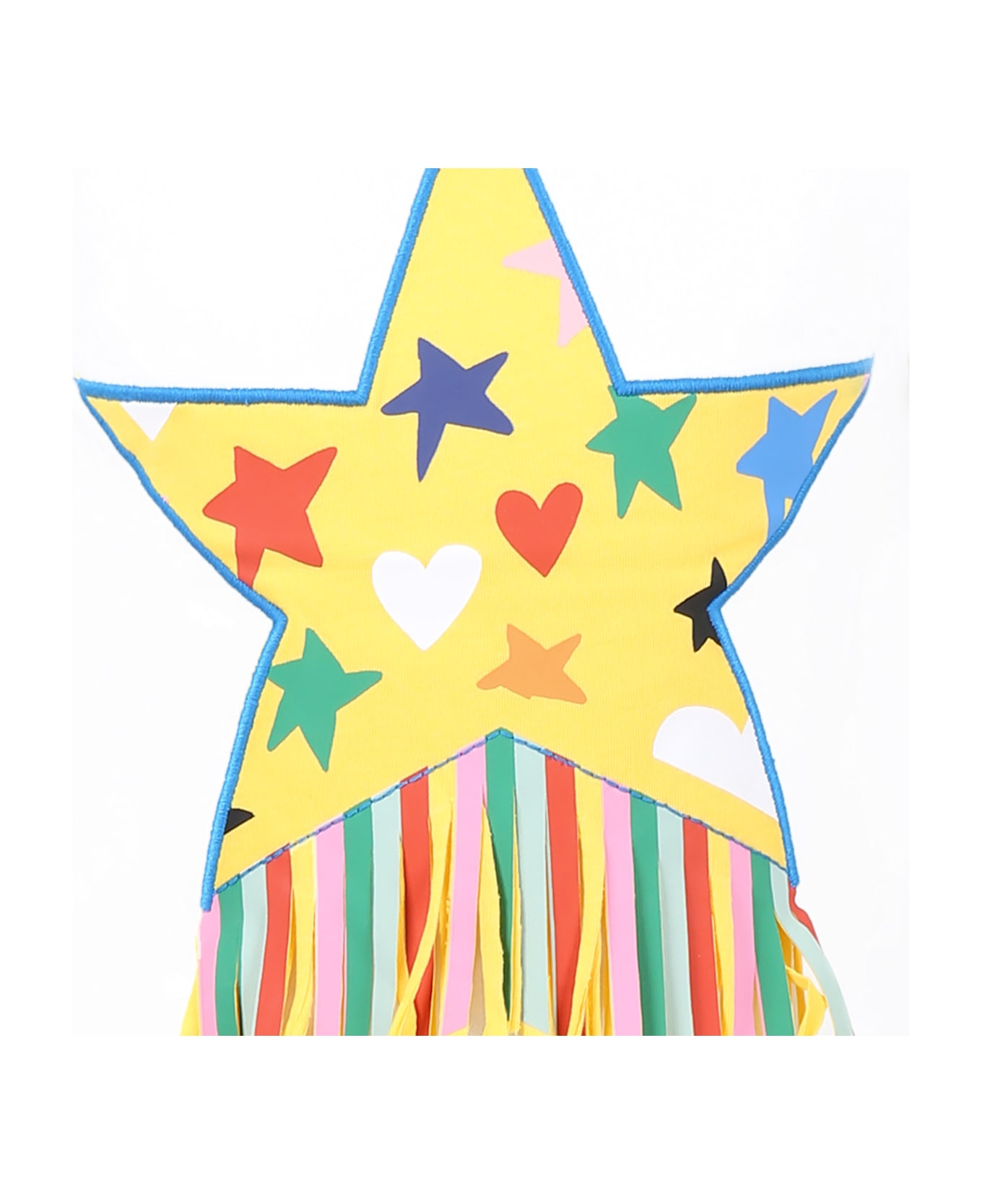 Stella McCartney Kids White T-shirt For Girl With Star - White