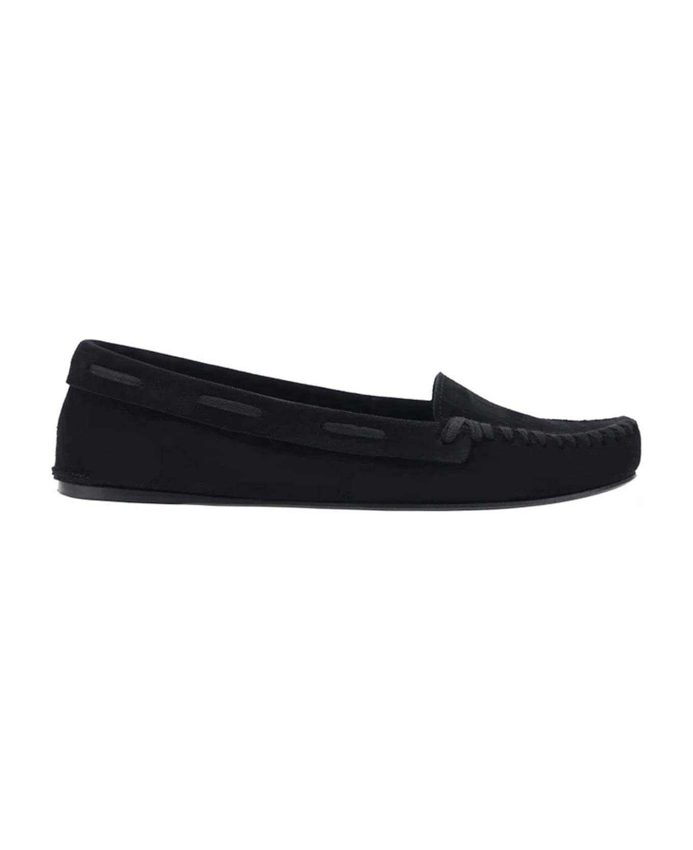 The Row Mabel Leather Loafers - Black