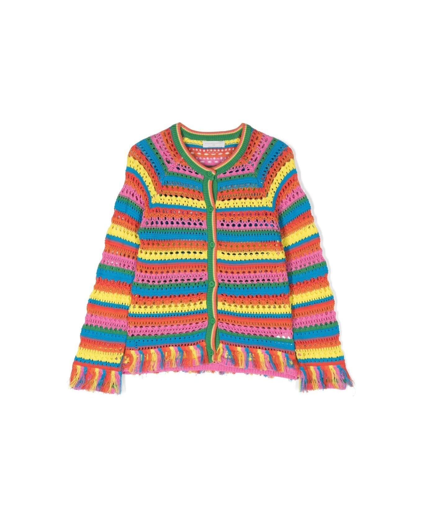 Stella McCartney Kids Multicolor Knit Cardigan Stella Mccartney Kids Girl - Multicolor ニットウェア＆スウェットシャツ