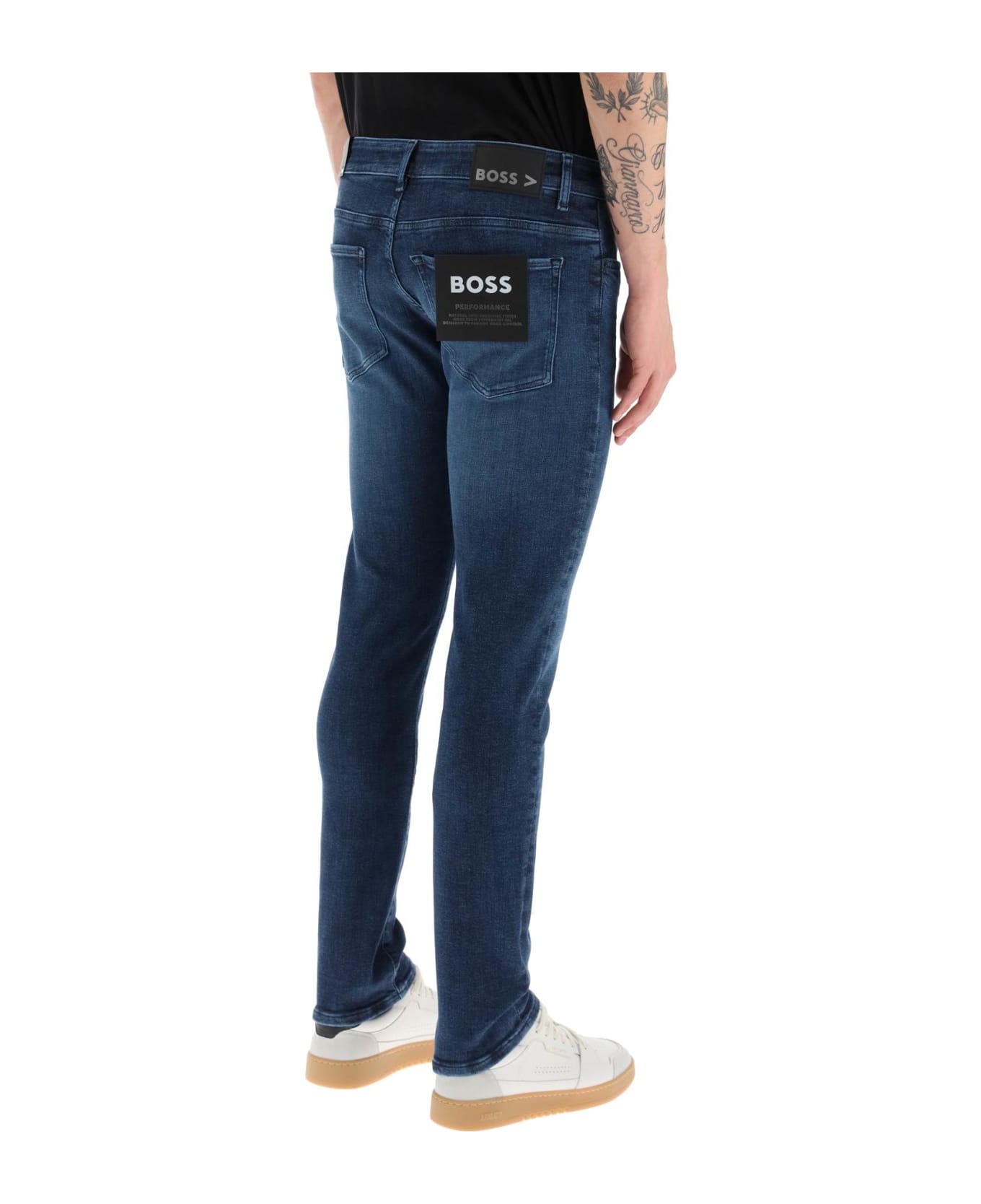 Hugo Boss Delaware Slim Fit Jeans - MEDIUM BLUE (Blue) デニム