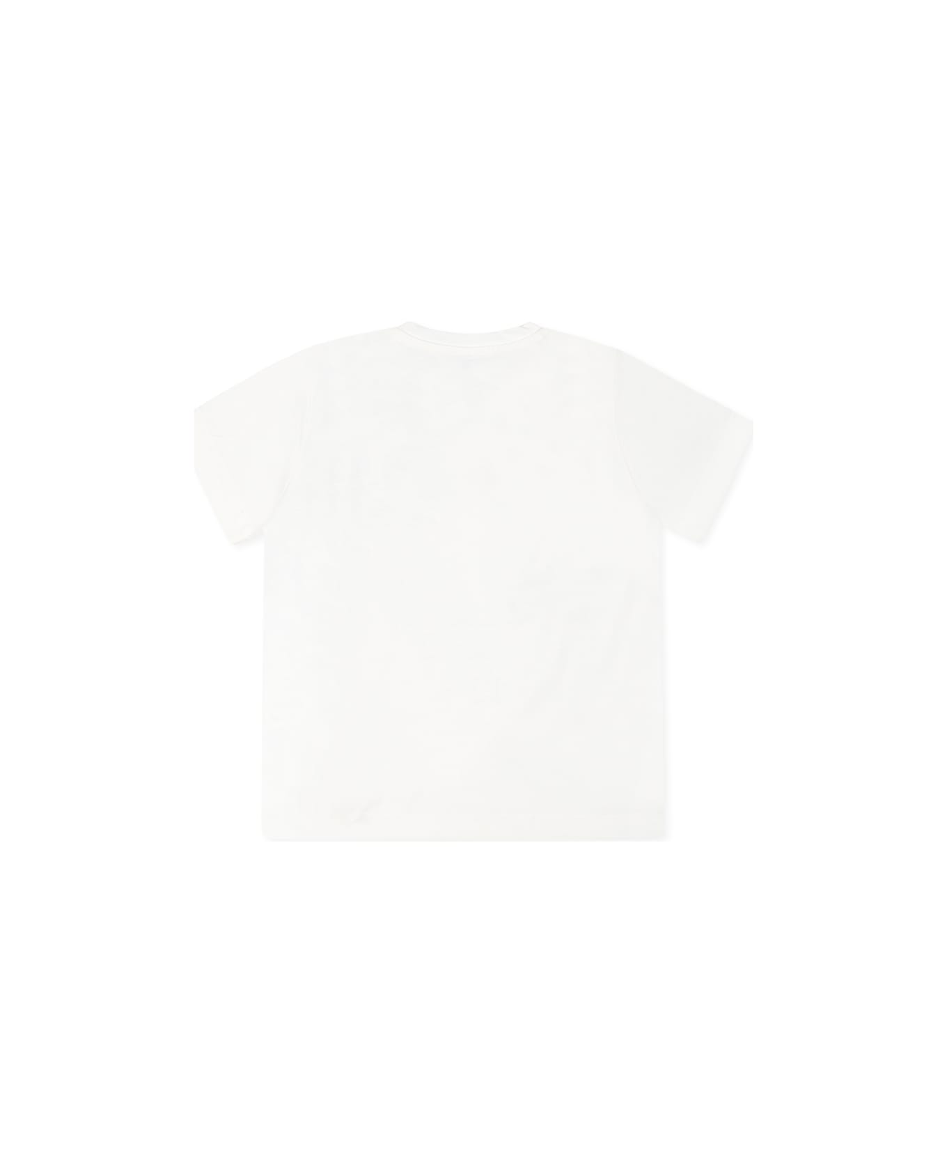 Versace White T-shirt For Baby Girl With Logo - White