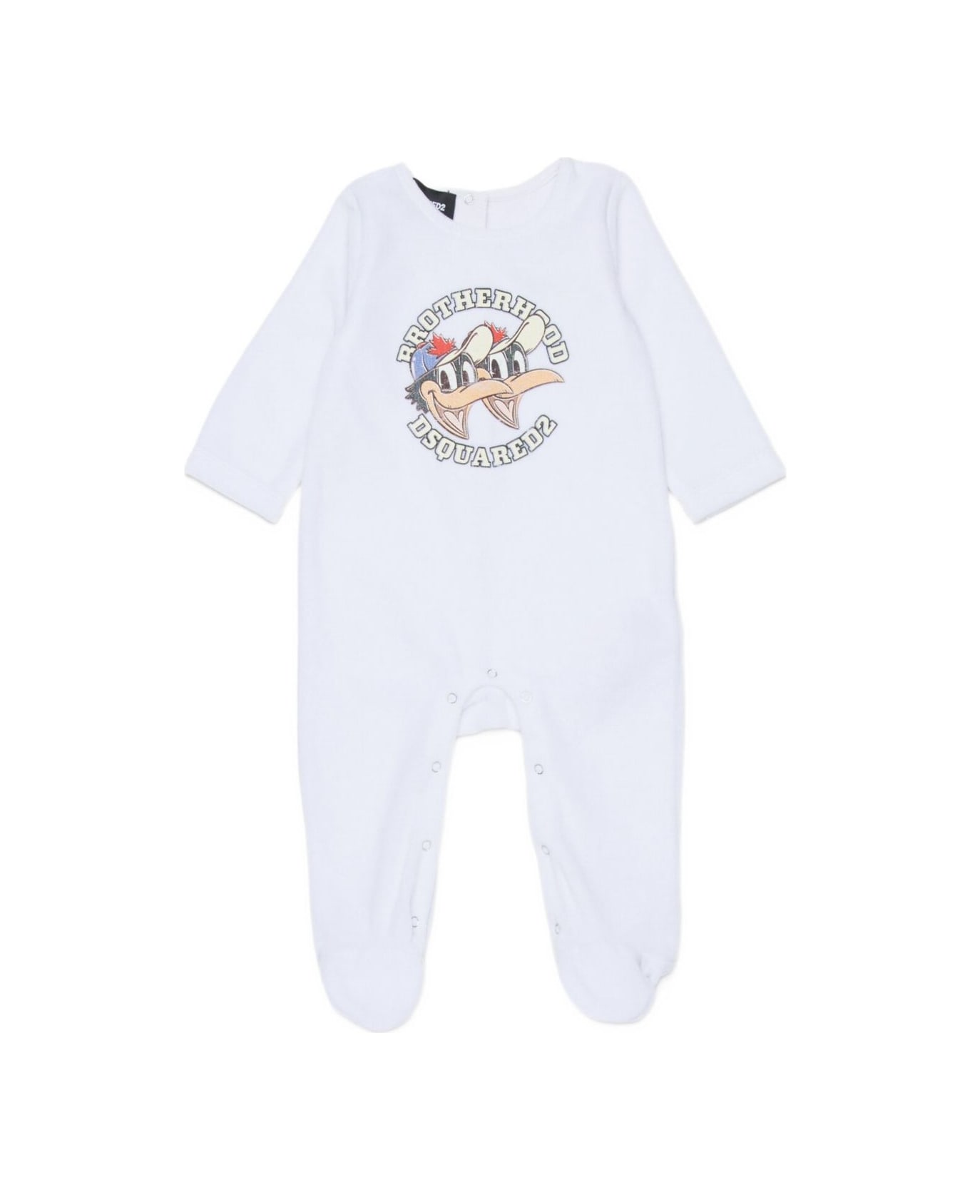 Dsquared2 Kids Brotherhood Onesie - White