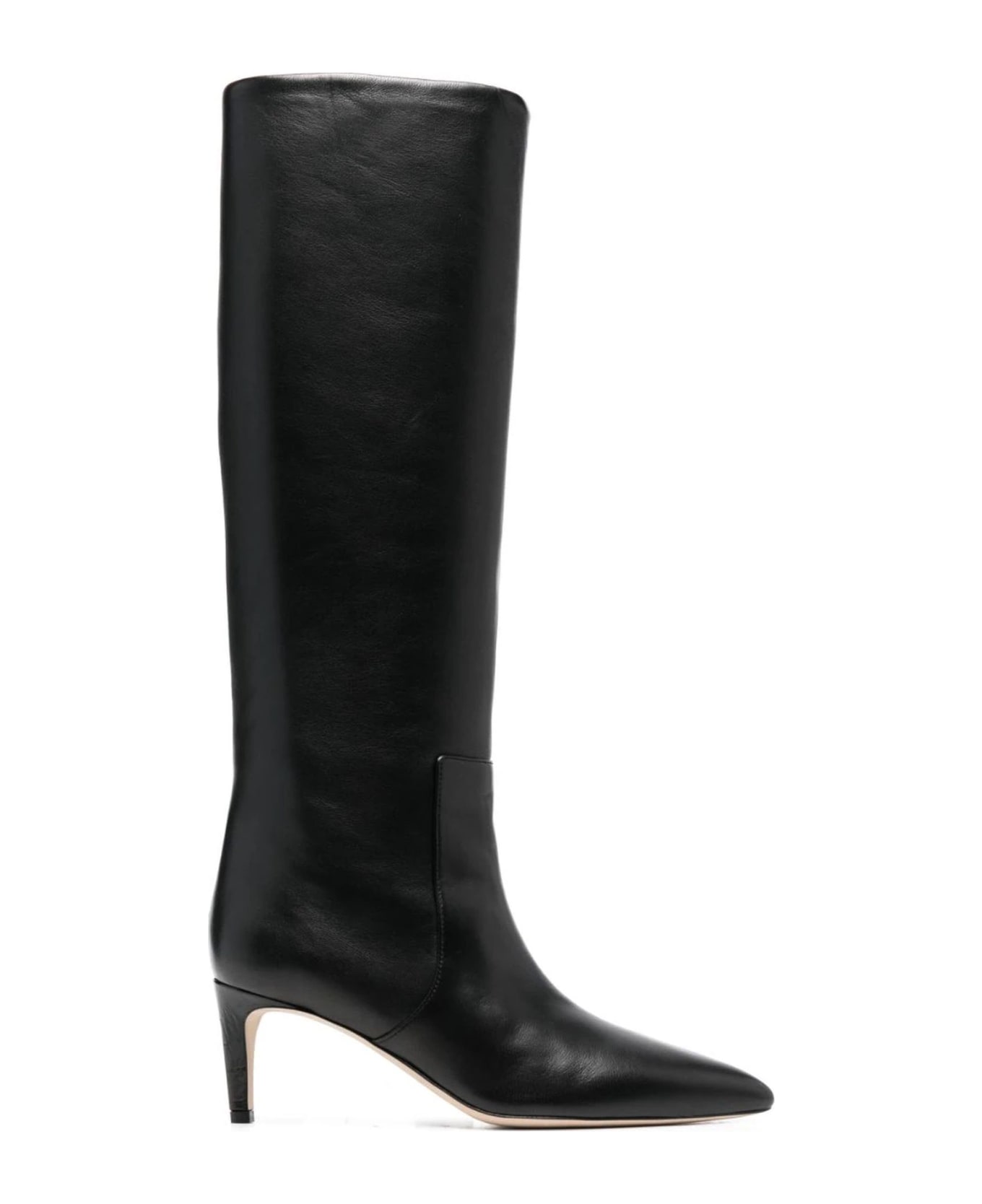 Paris Texas Black Calf Leather Boots - Nero