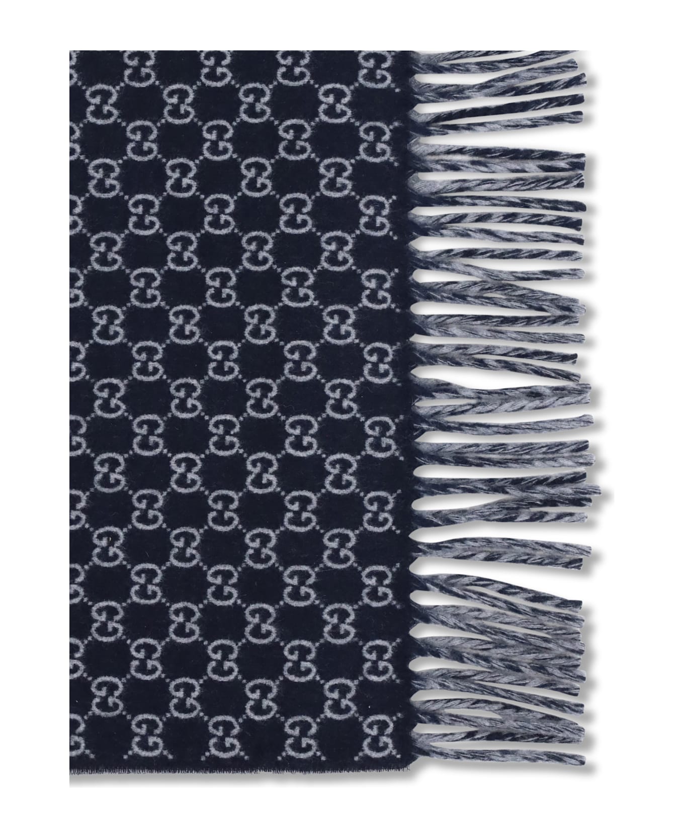 Gucci Wool And Cashmere Scarf With A Gradient Gg Motif