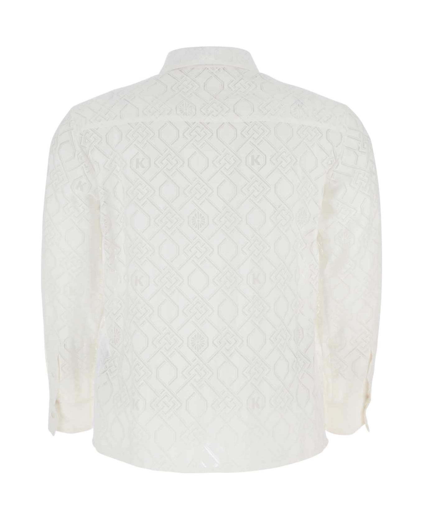 Koché Embroidered Viscose Blend Shirt - White シャツ