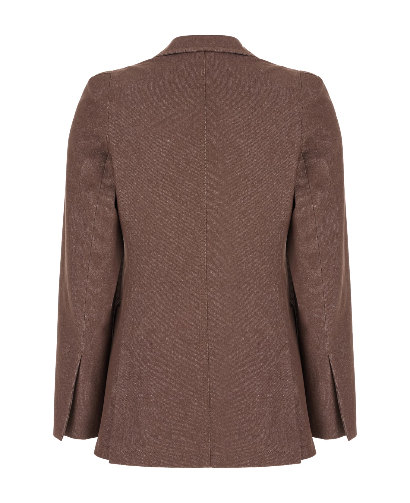 Max Mara Chocolate Cotton Blazer - Marrone