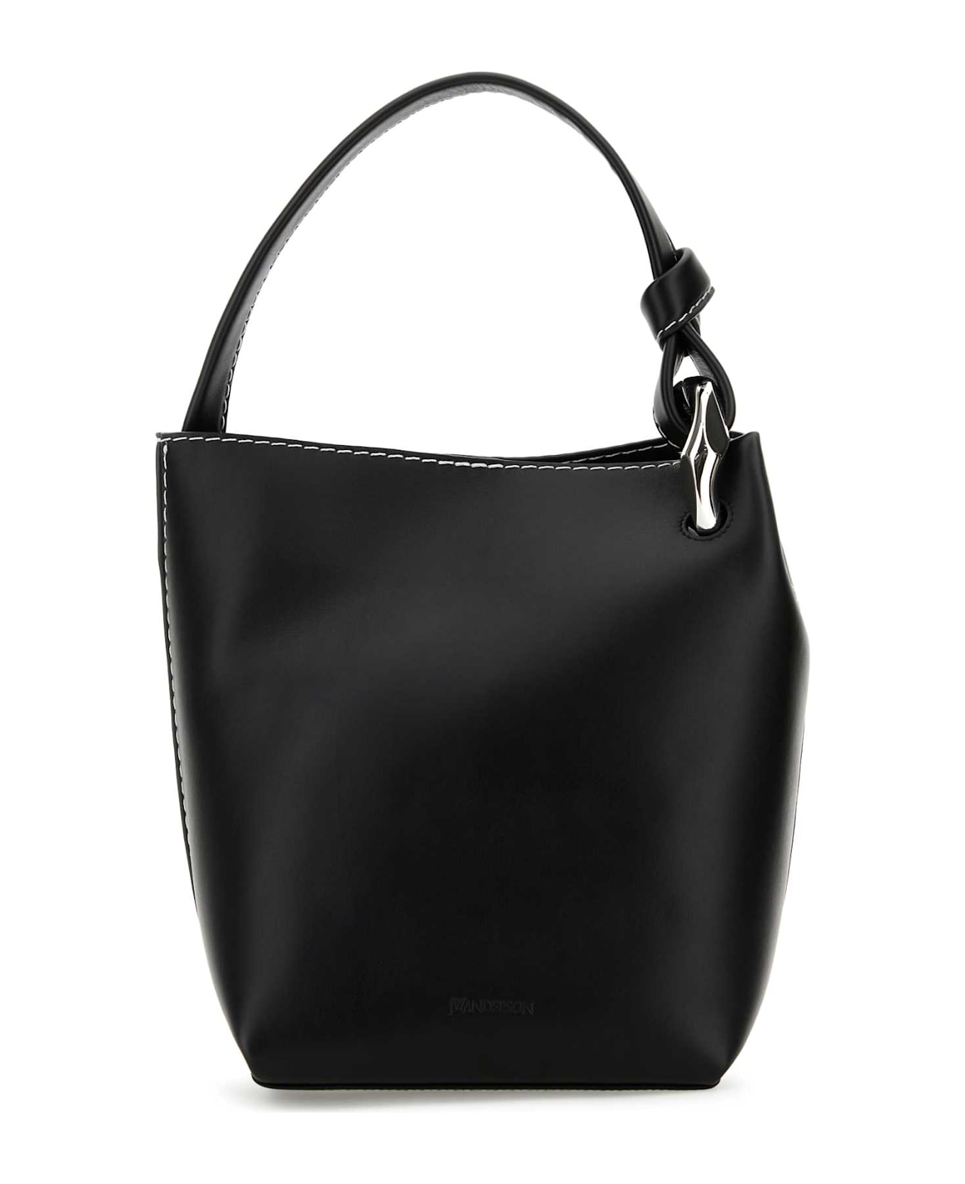 J.W. Anderson Black Leather Jwa Corner Shoulder Bag - Black