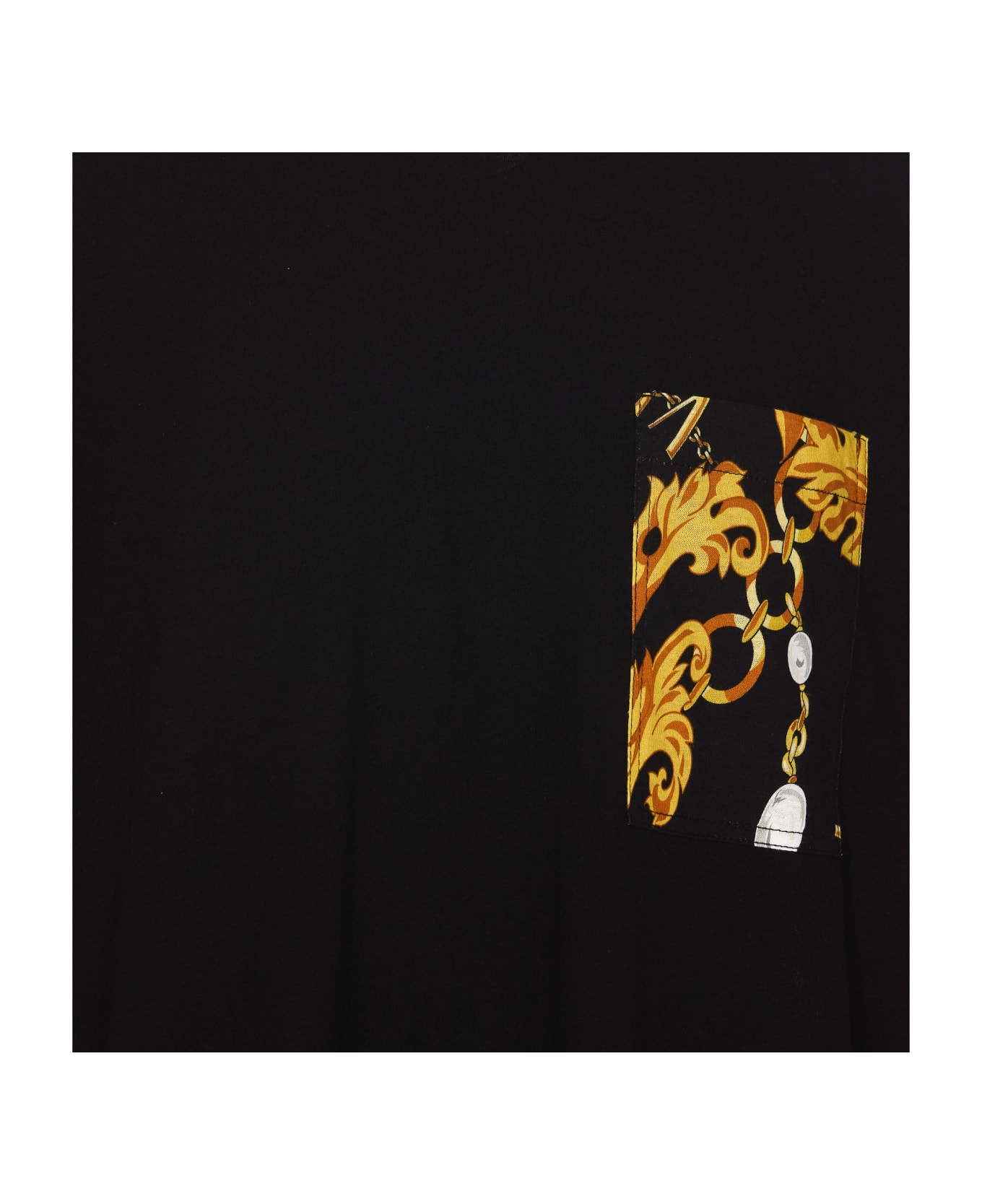 Versace Jeans Couture Chain Couture Print T-shirt - Black Gold シャツ