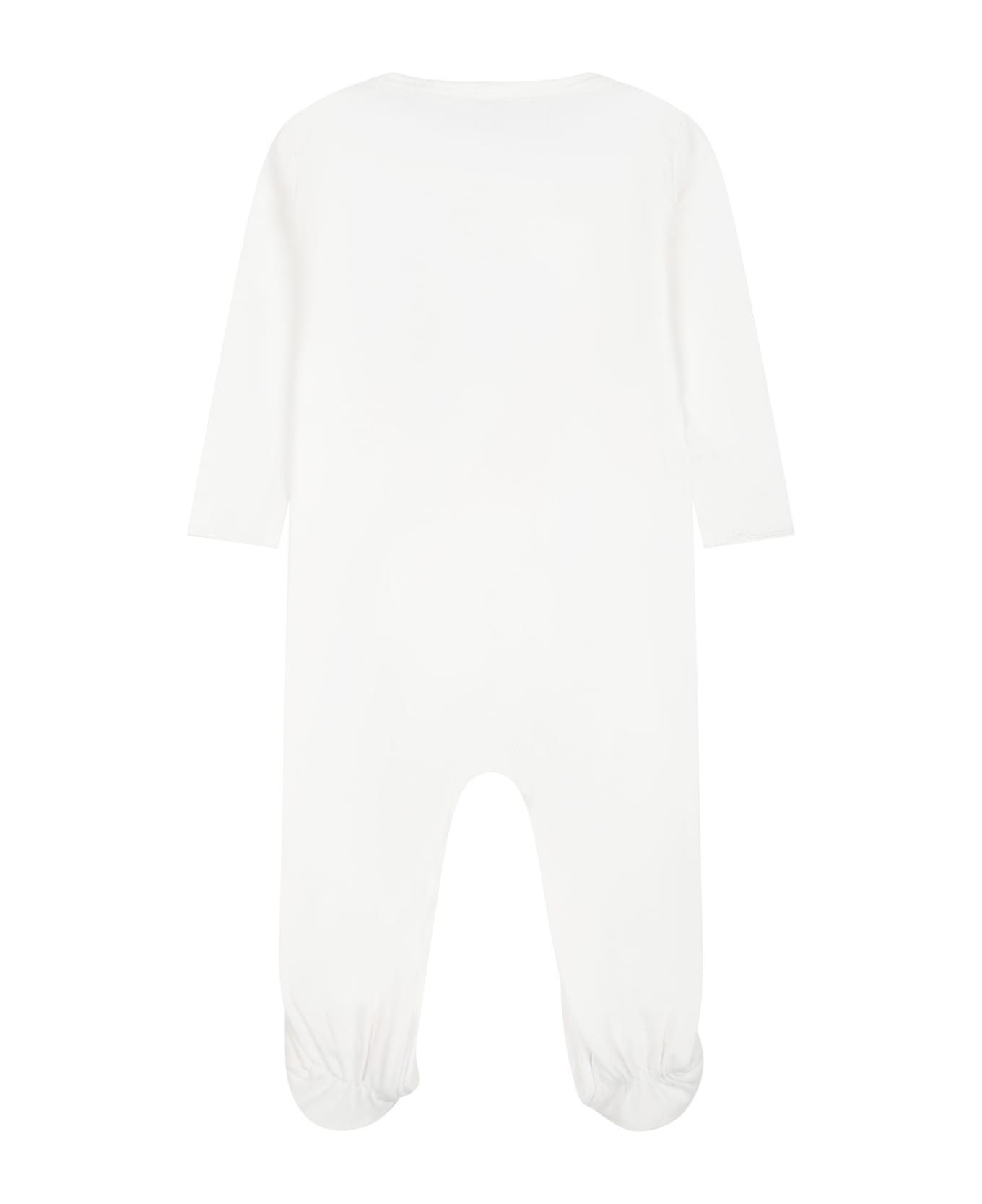Stella McCartney Kids White Set For Babykids With Butterfly - White ボディスーツ＆セットアップ