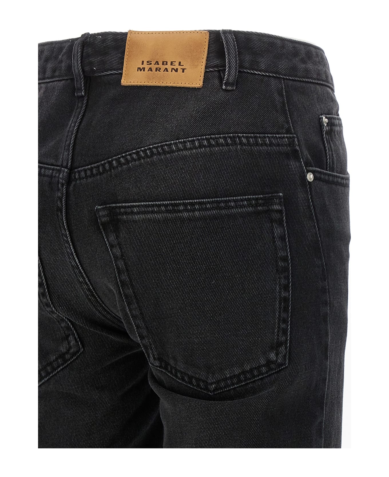 Isabel Marant Jemina High Waist Jeans - FADED BLACK