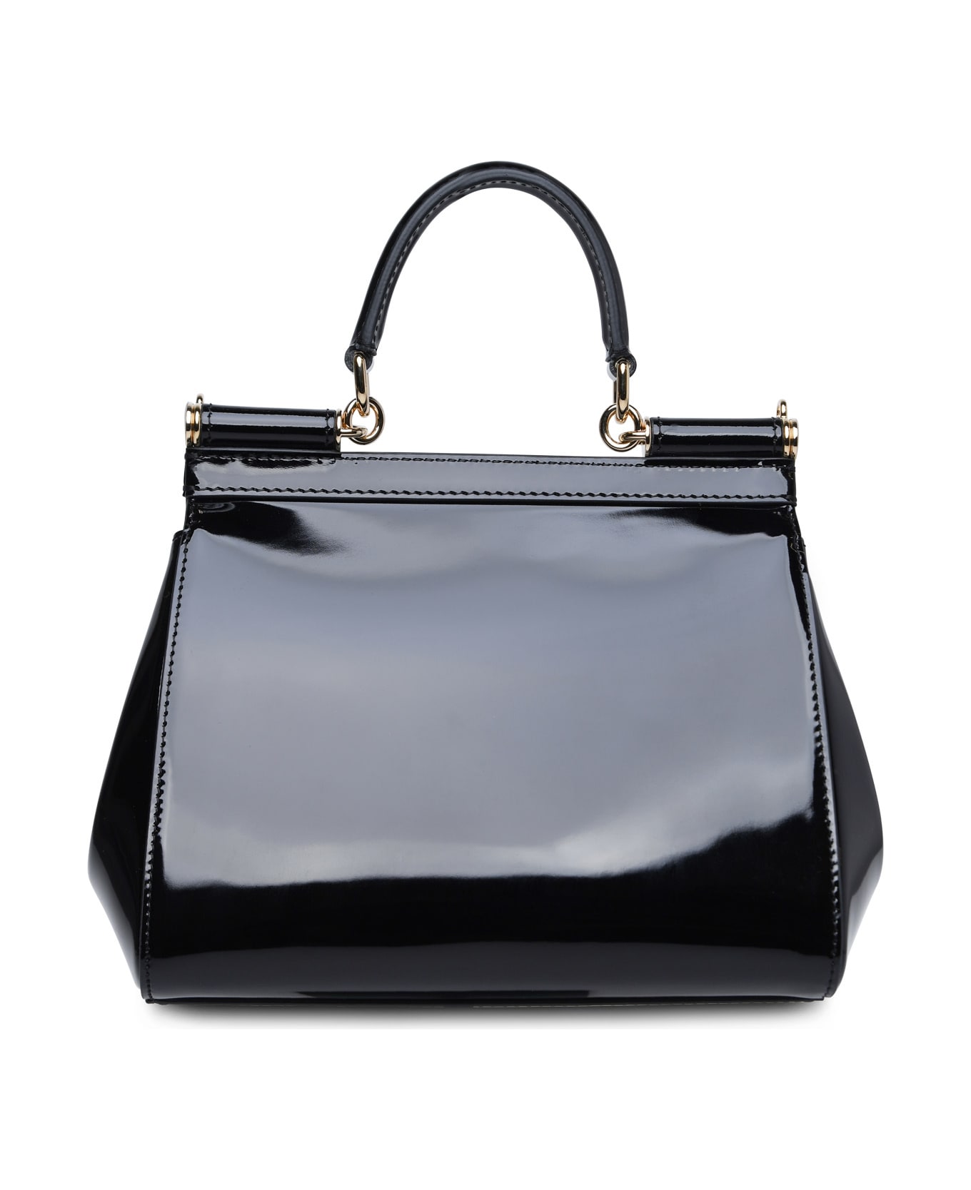 Dolce & Gabbana Medium 'sicily' Bag In Black Calf Leather - NERO