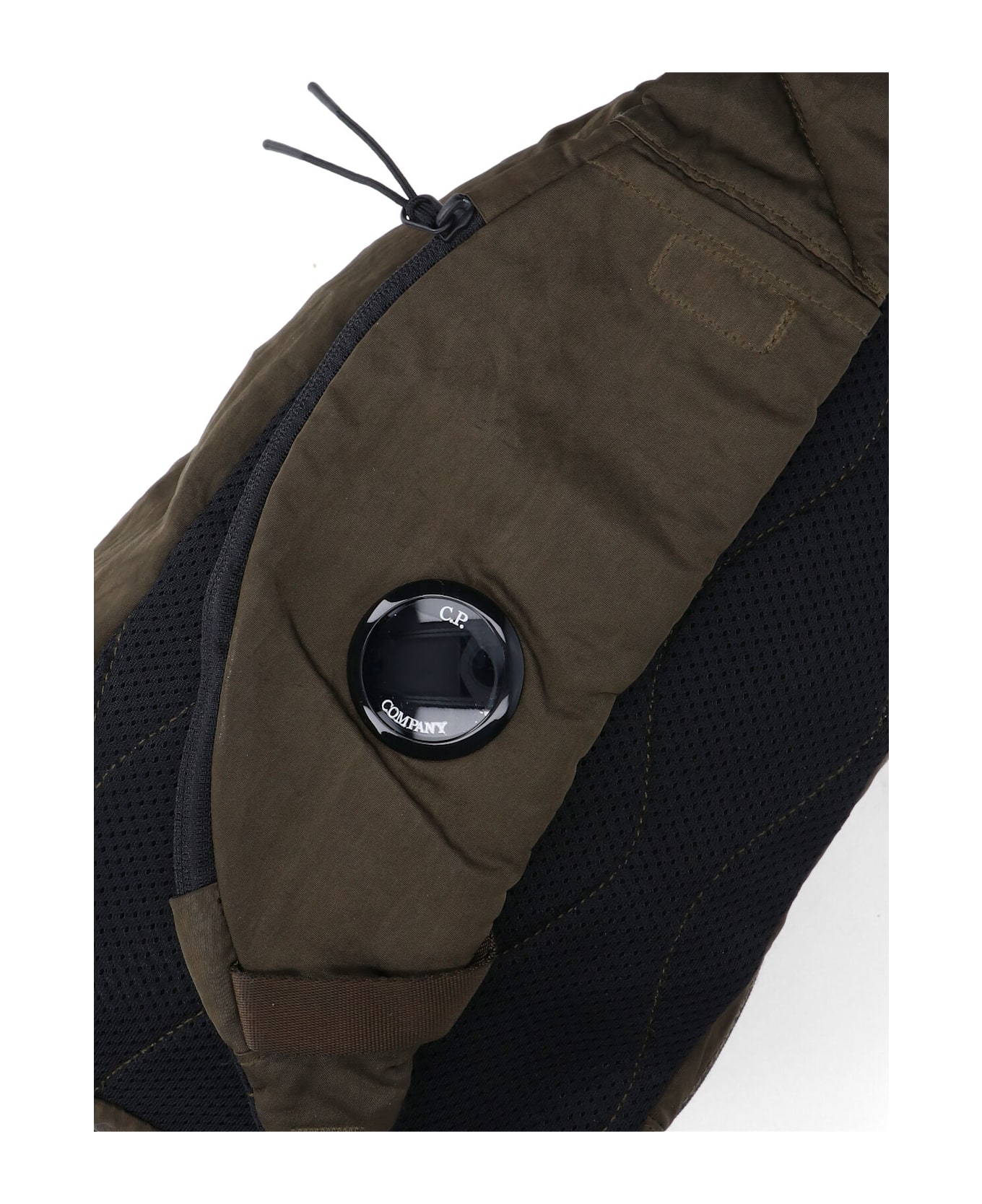 C.P. Company One-shoulder Logo Backpack - Green