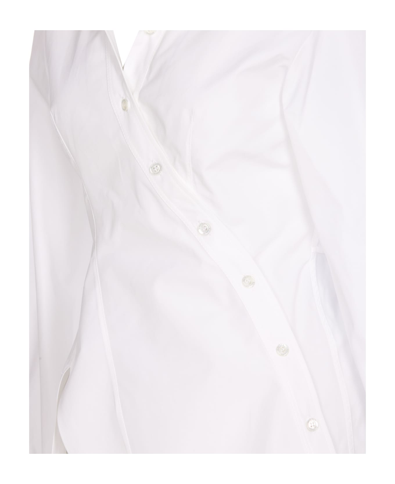 Alexander McQueen Asymmetrical Shirt - Bianco