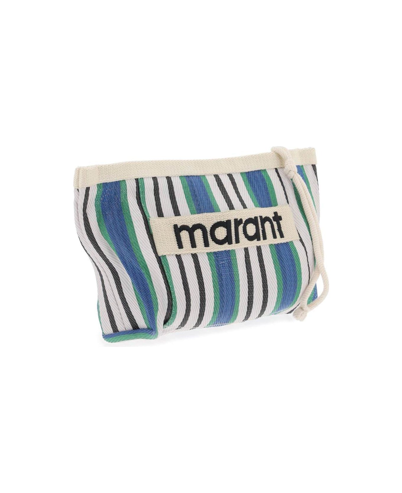 Isabel Marant Logo Patch Clutch Bag - Multicolor