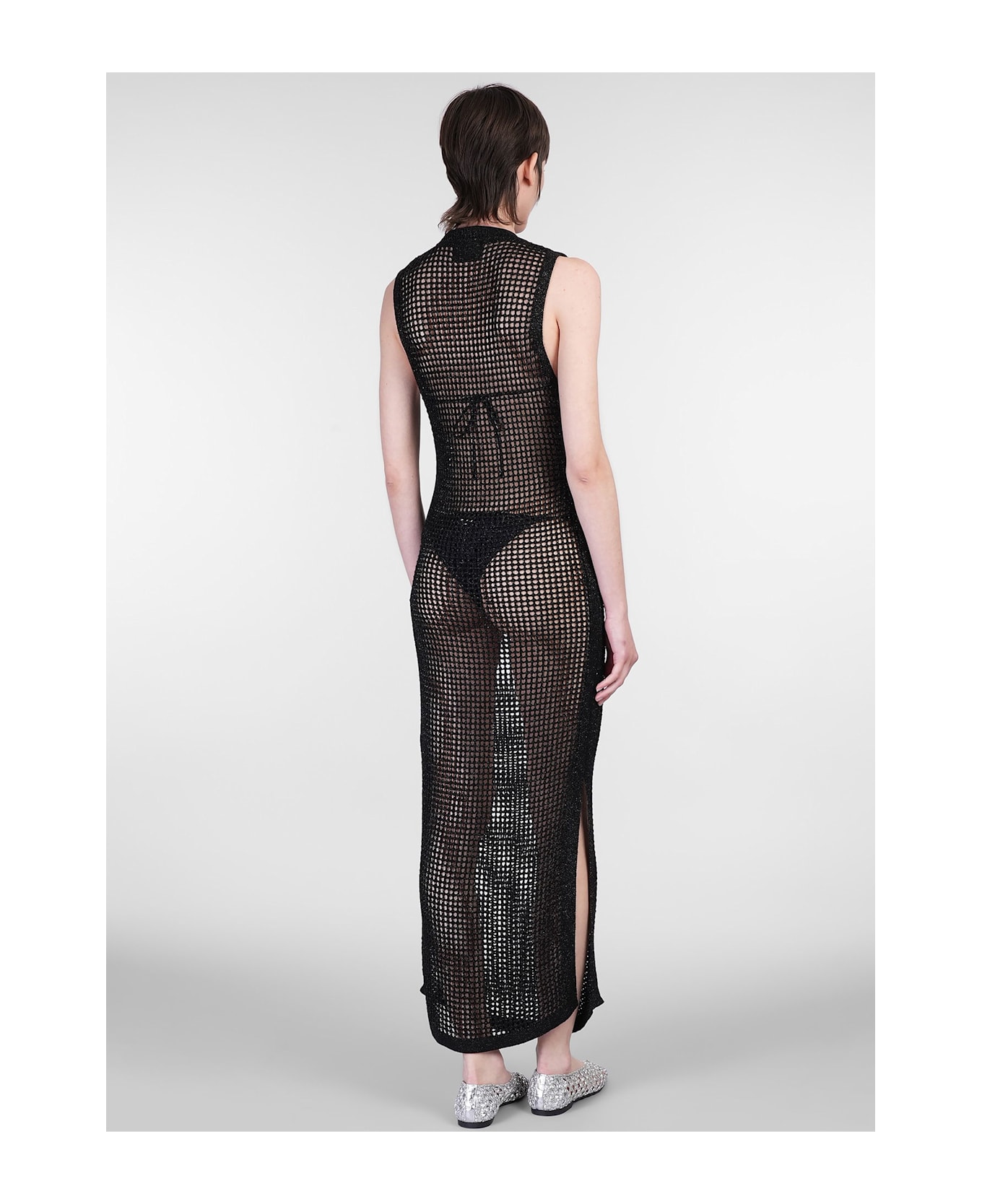 MC2 Saint Barth Eileen Long Dress In Black Viscose - black
