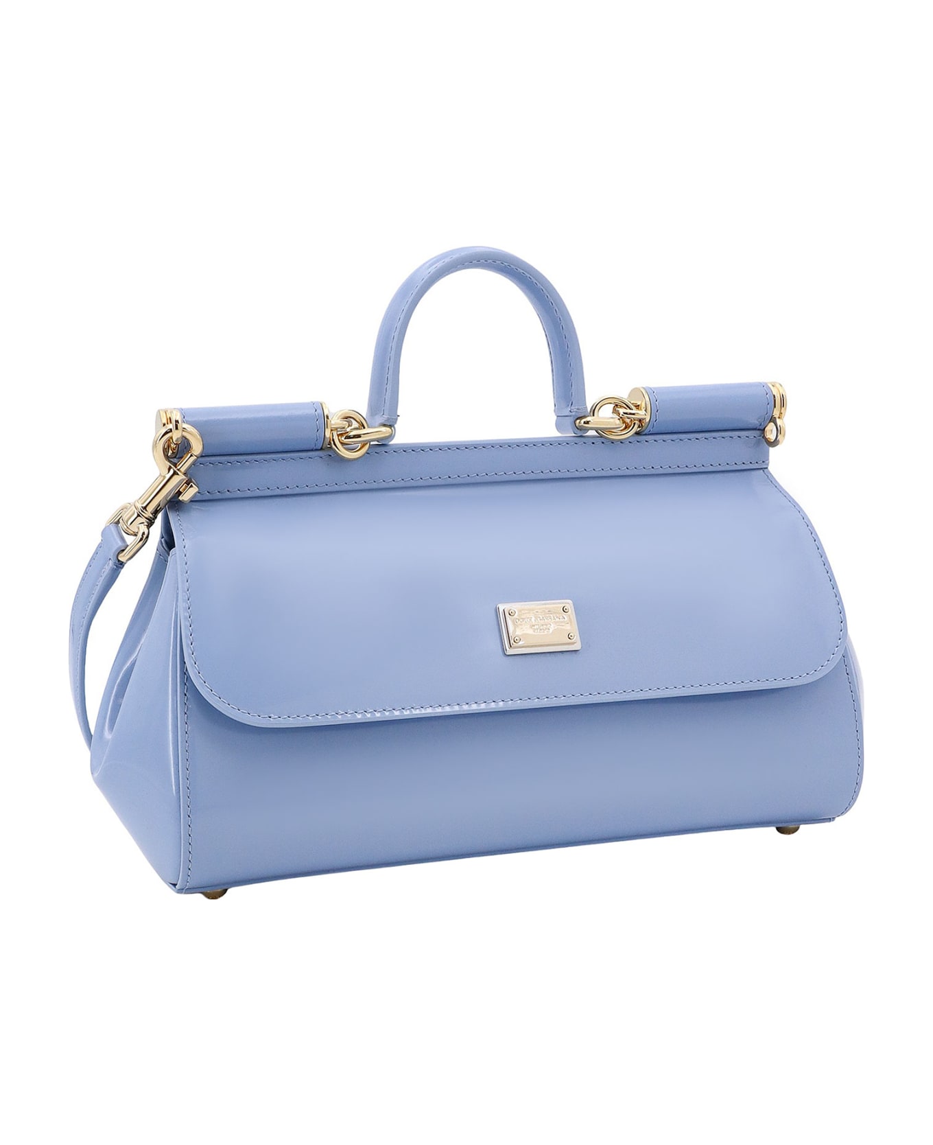 Dolce & Gabbana Sicily Elongated Medium Handbag - Blue