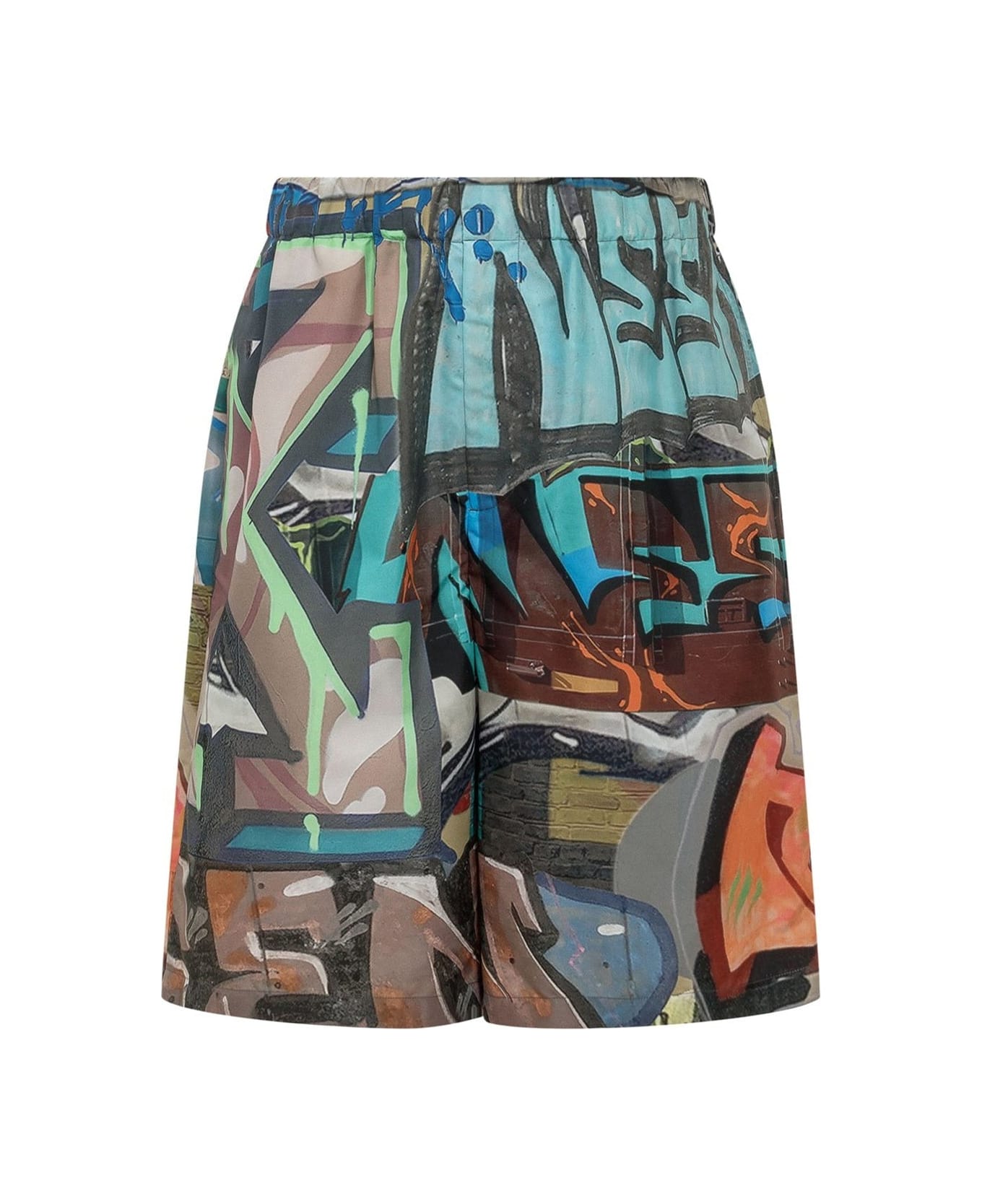 Off-White Neen Allover Lounge Shorts - Green