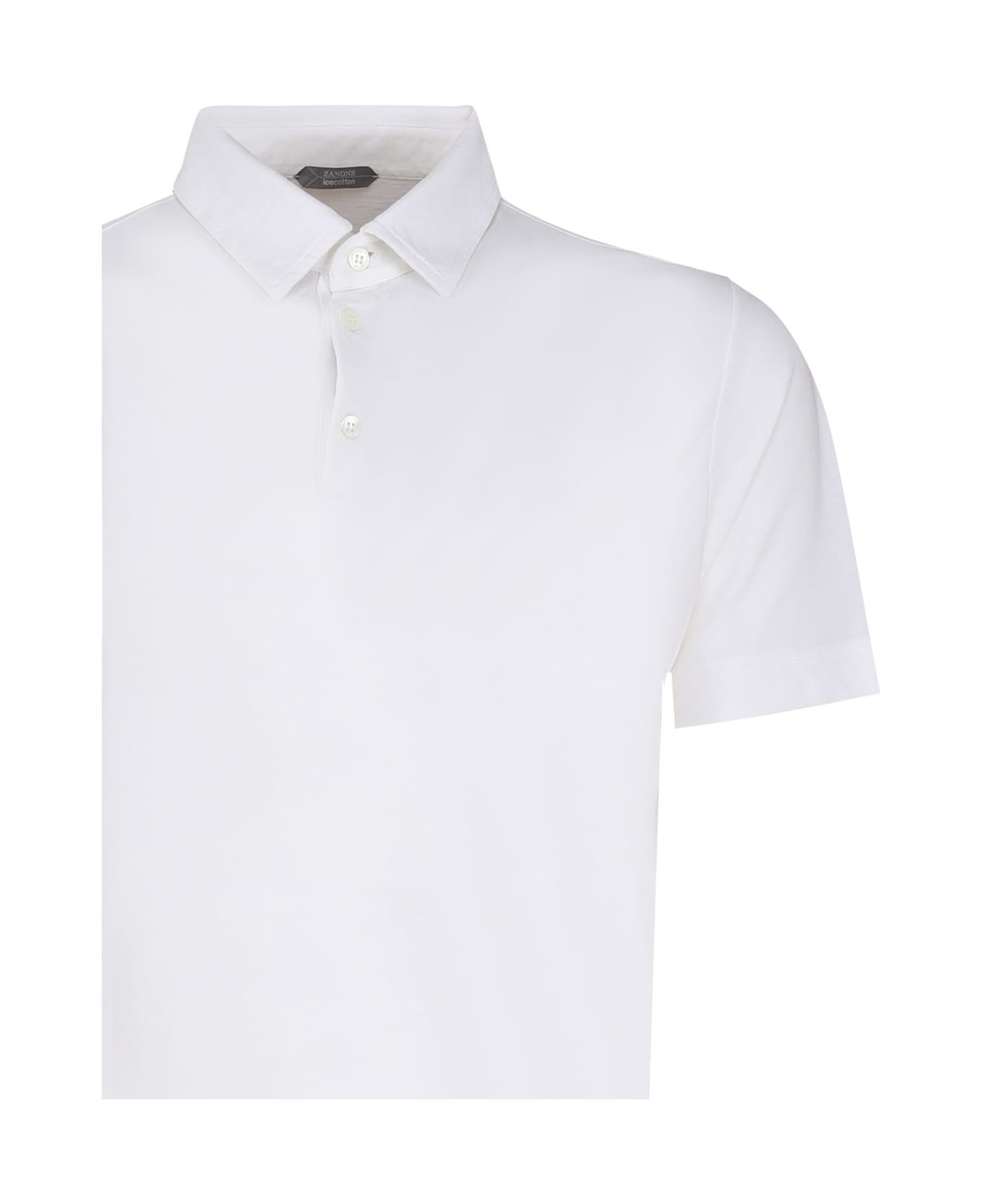 Zanone Pure Cotton Polo - White