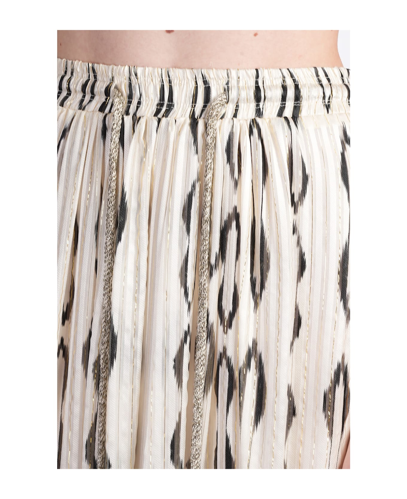 Isabel Marant Samila Skirt In Beige Silk - beige