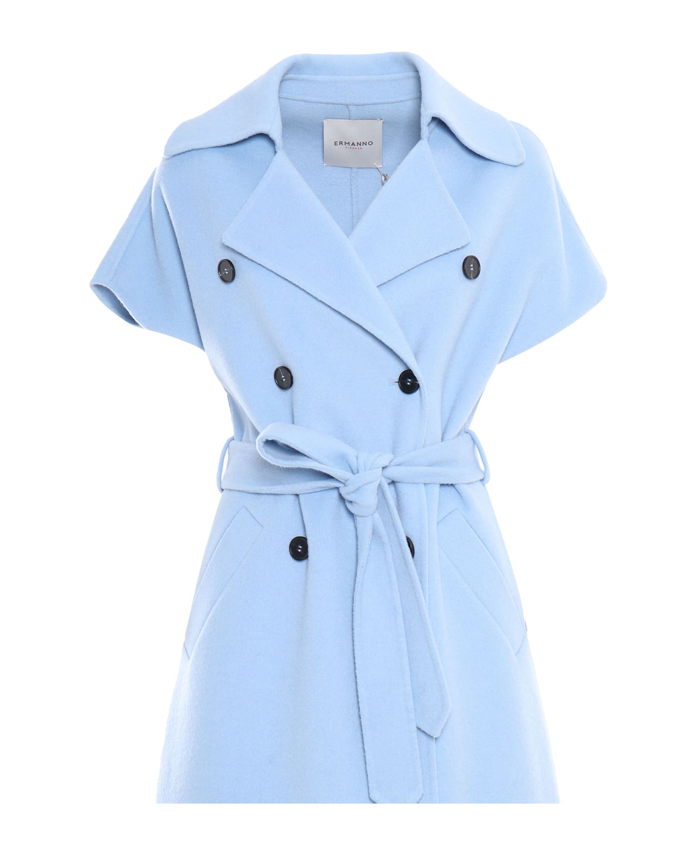 Ermanno Ermanno Scervino Easy Trench Coat - LIGHT BLUE