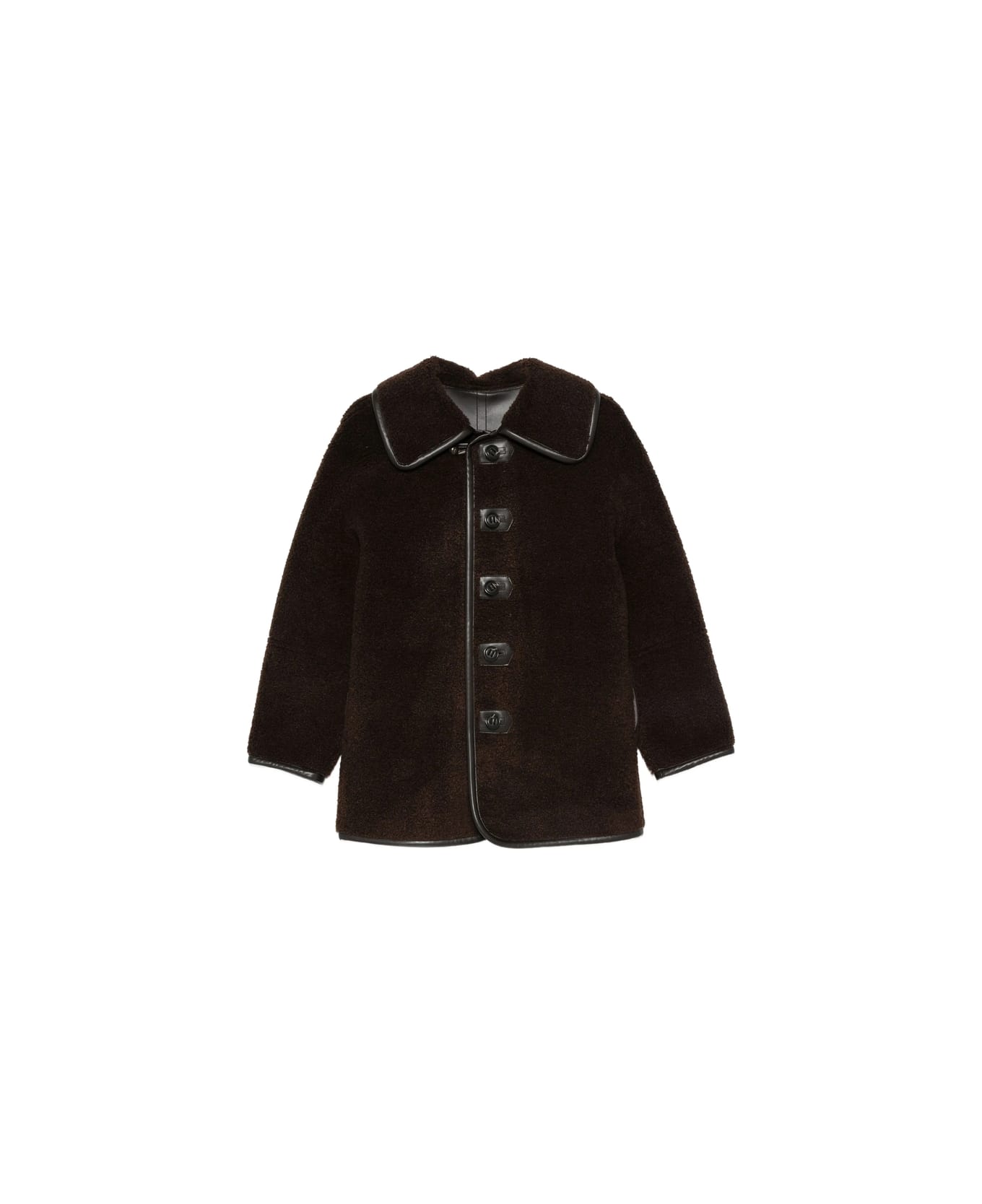 Low Classic Leather Outerwear - BROWN