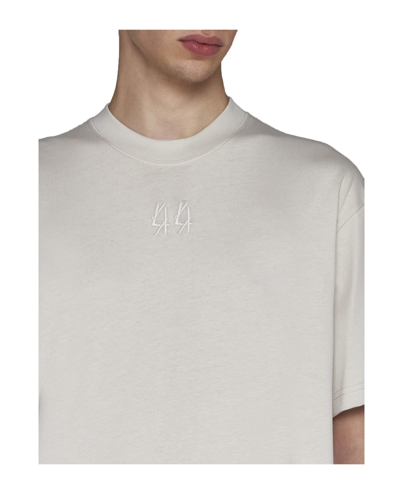 44 Label Group T-Shirt - Dirty white+44 gaffer print シャツ