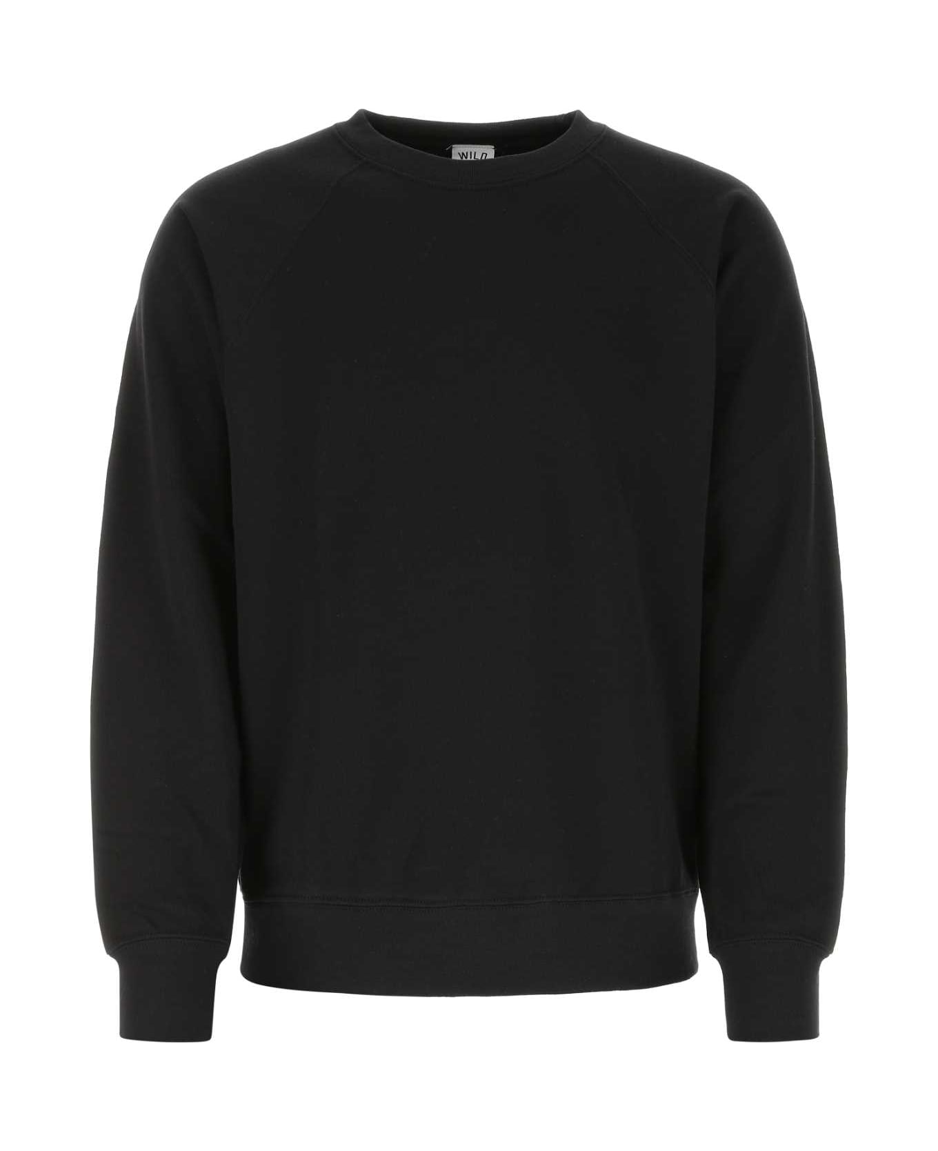 Wild Donkey Black Cotton Blend Sweatshirt - WD090