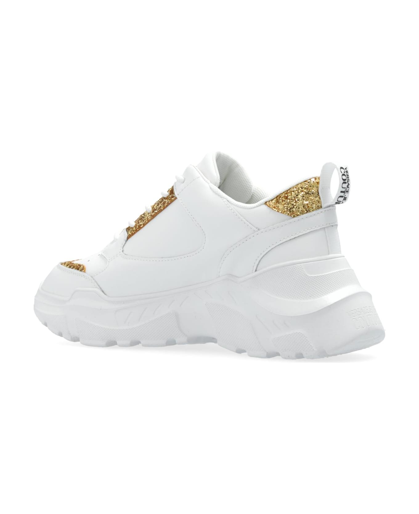 Versace Jeans Couture Sports Shoes With Logo - White