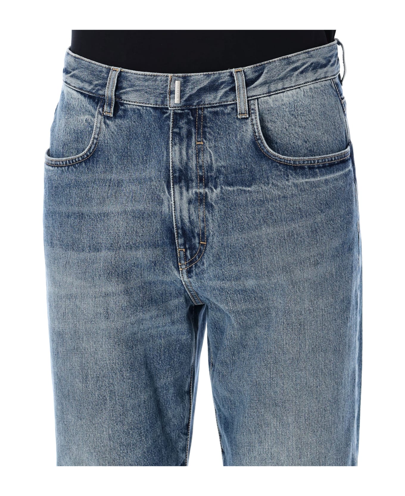 Givenchy Round Regular Fit 5 Pockets Denim - INDIGO BLUE