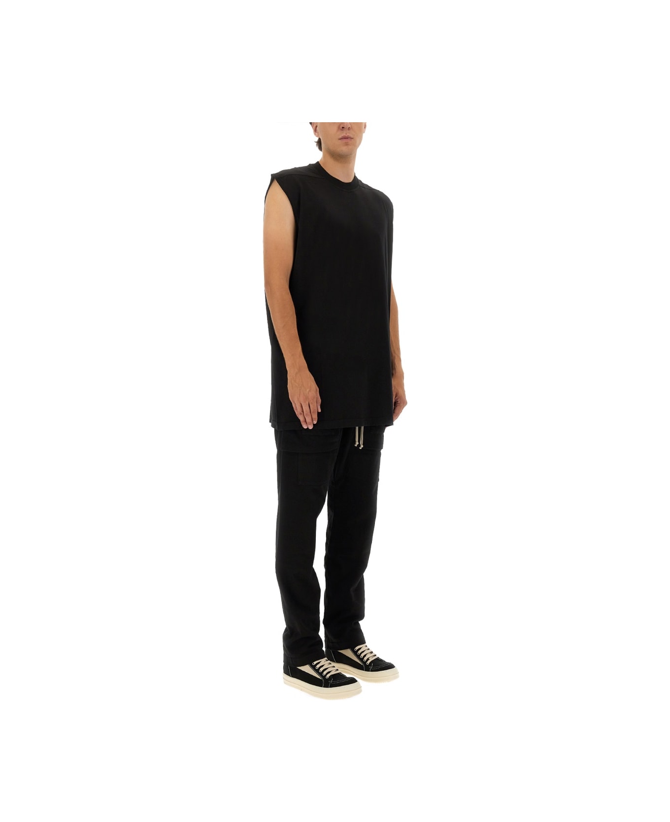 DRKSHDW "tarp T" Plush T-shirt - BLACK