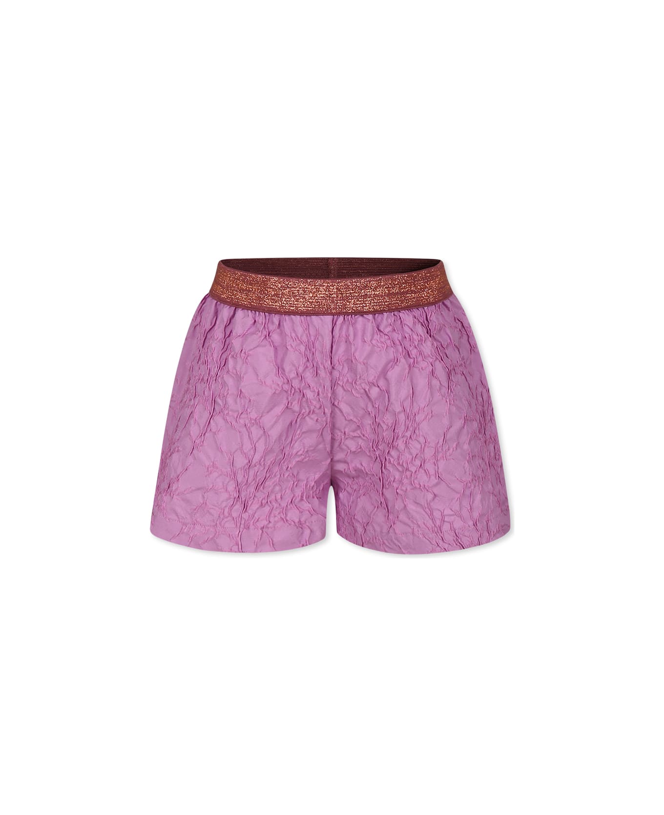 Caffe' d'Orzo Purple Shorts For Girl - Violet