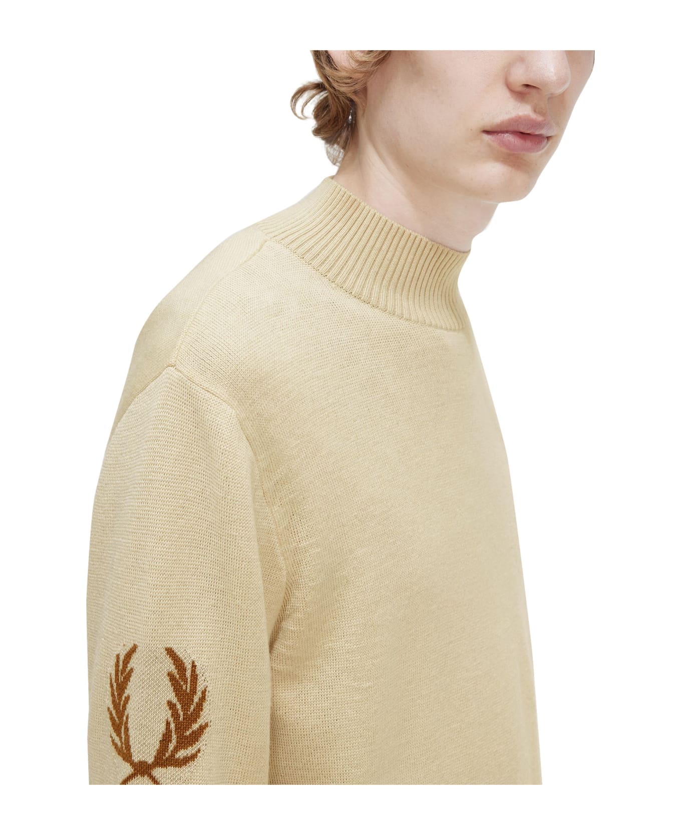 Fred Perry Jersey With Logo - AVORIO