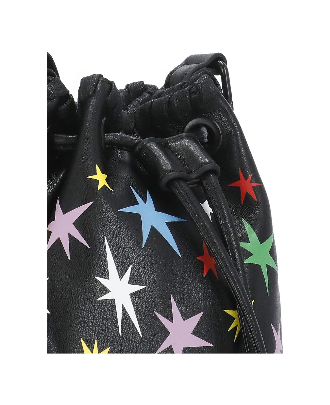 Stella McCartney Bucket Bag With Logo - Black