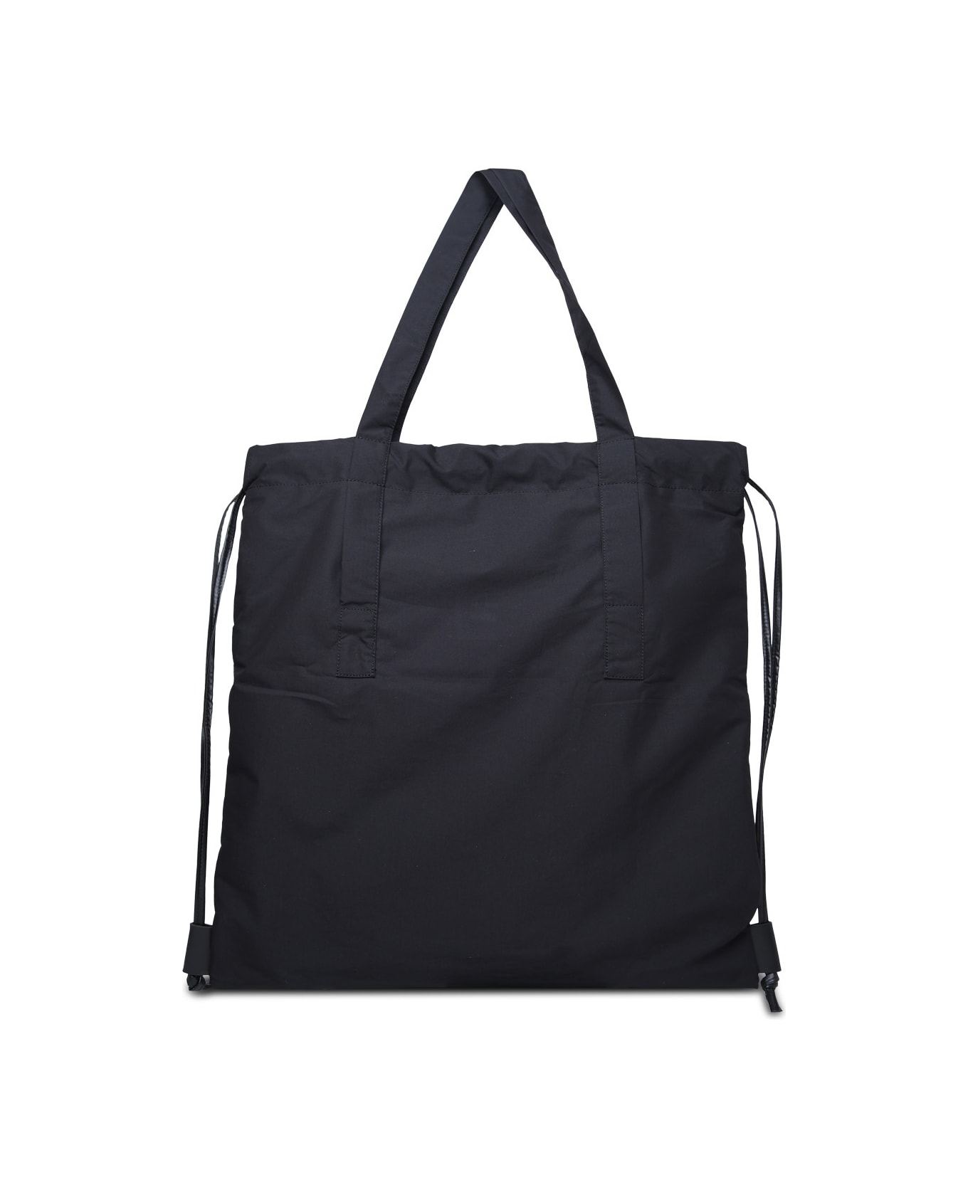 Moncler Black Cotton Blend Tote Bag - Black トートバッグ