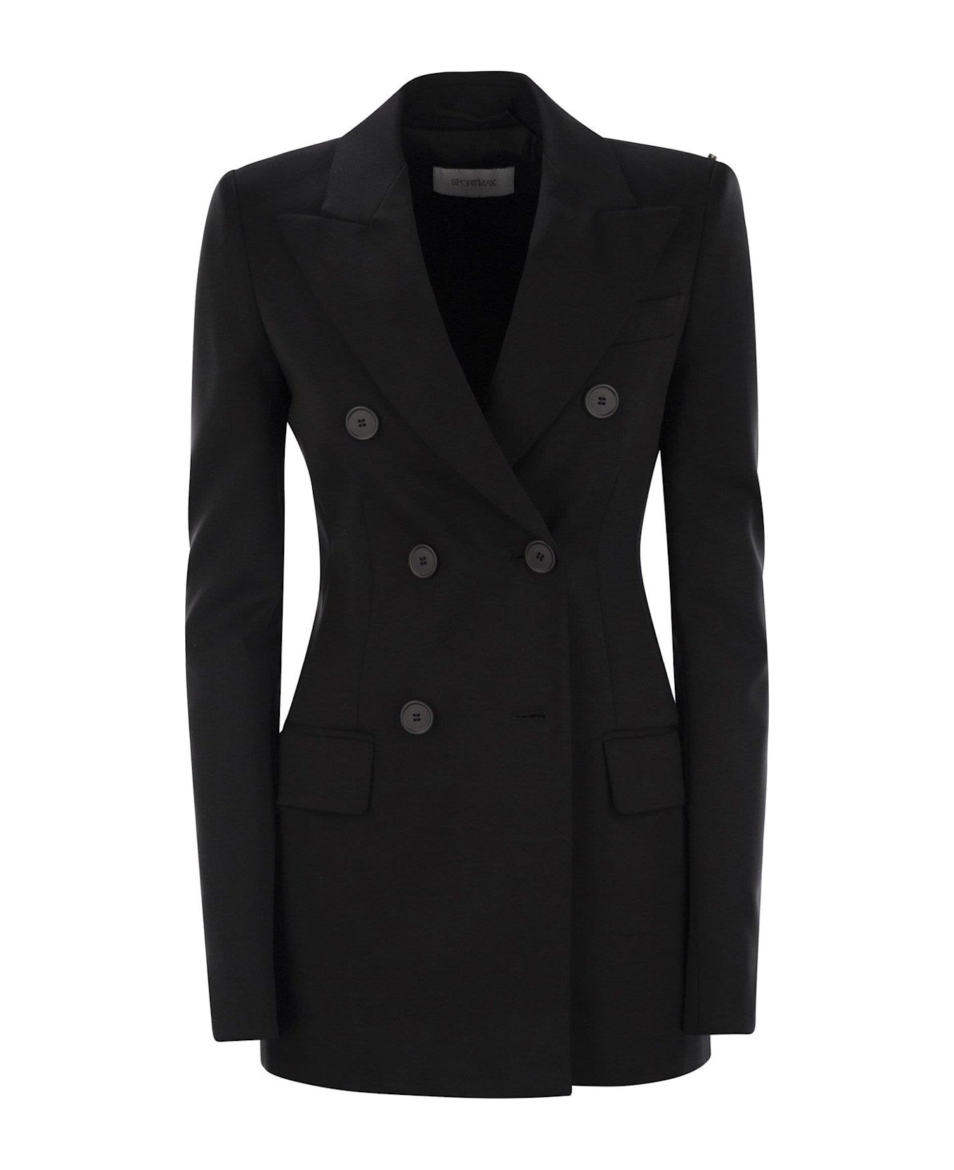 SportMax Frizzo Double-breasted Blazer - BLACK