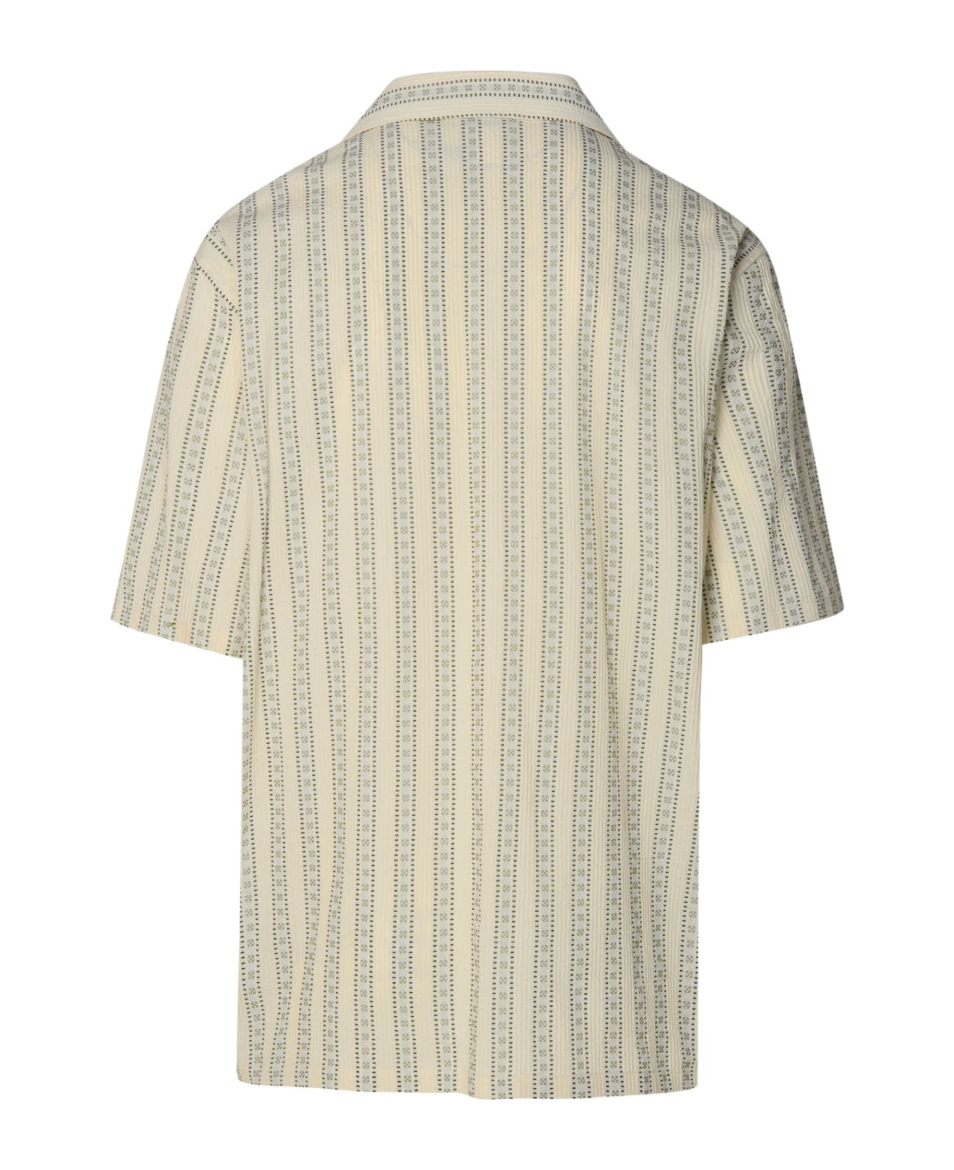 Off-White Short Sleeve Bowling Shirt - Beige