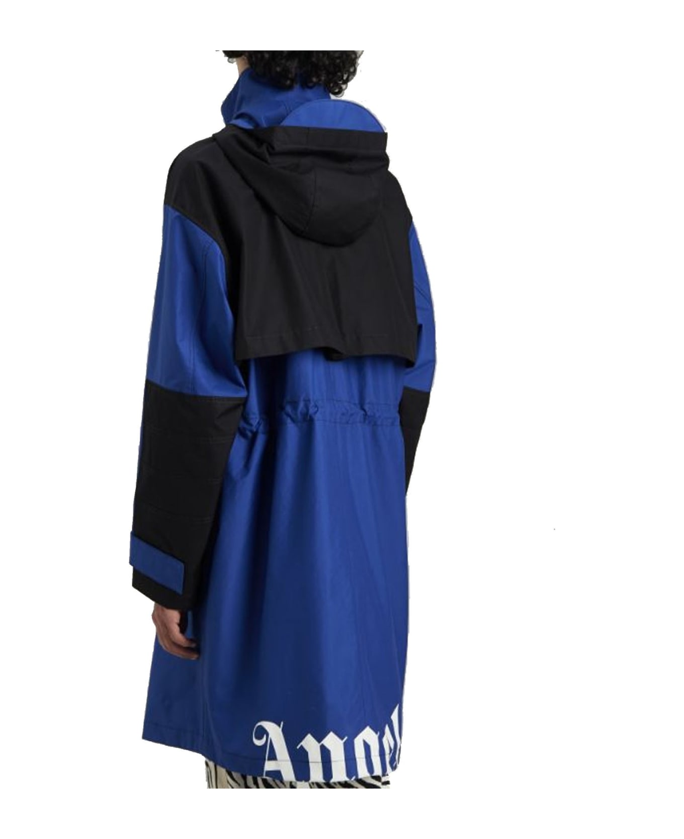 Palm Angels Hooded Trench Coat - Blue コート