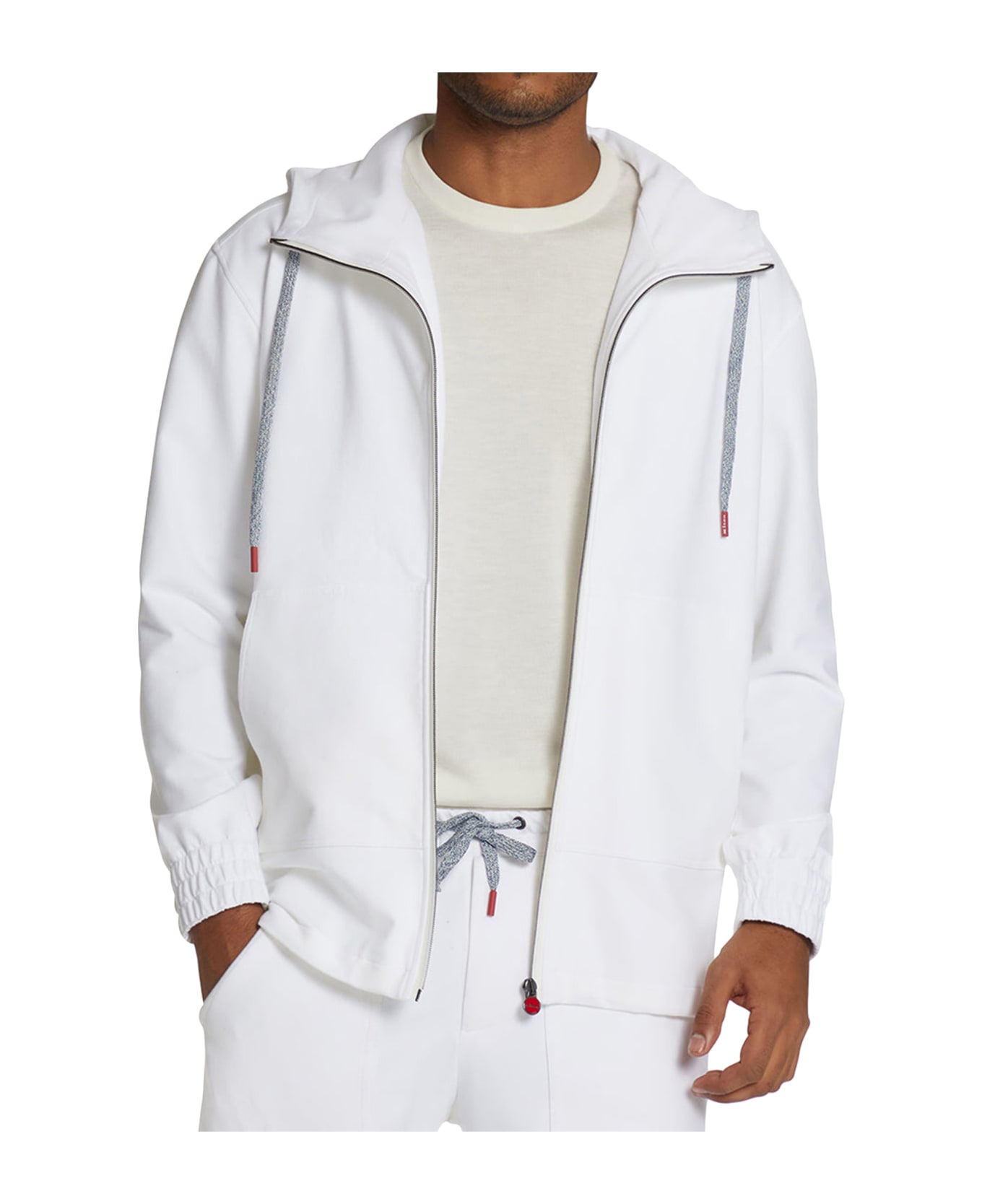 Kiton Umbi - Sweater W/hood Cotton - WHITE シャツ
