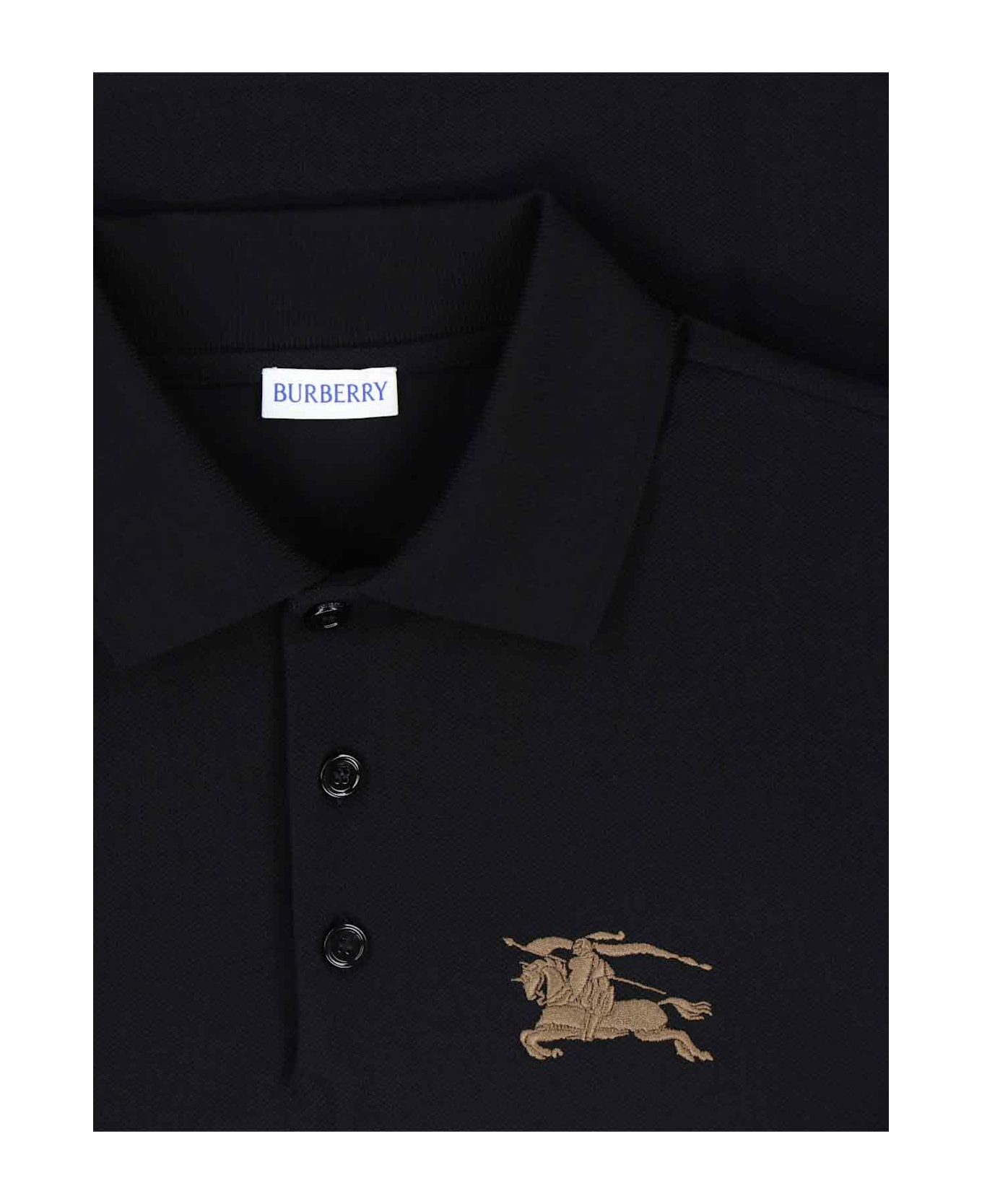 Burberry Polo Shirt "edk" - Black  