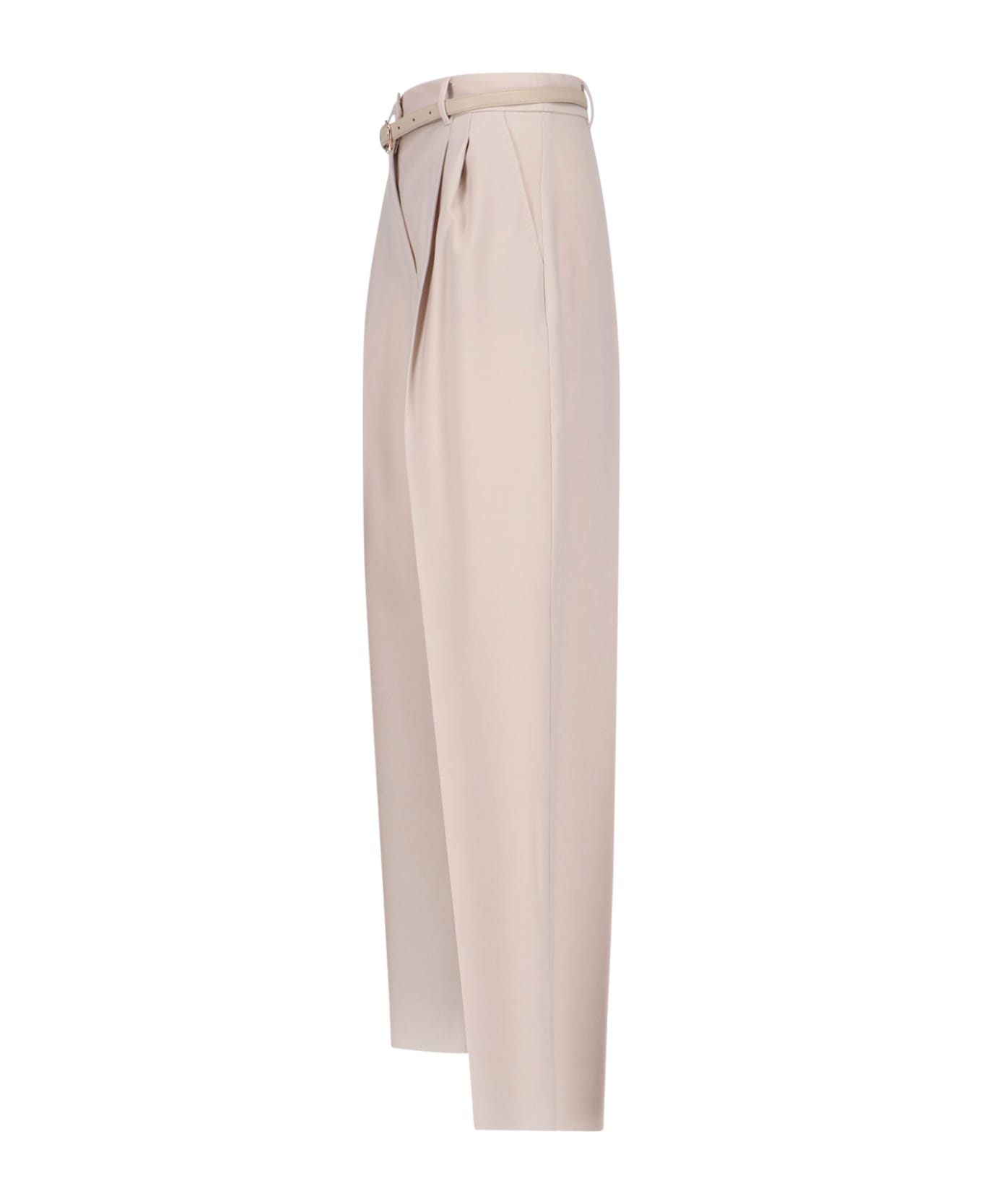 Max Mara Belted Pants - Beige
